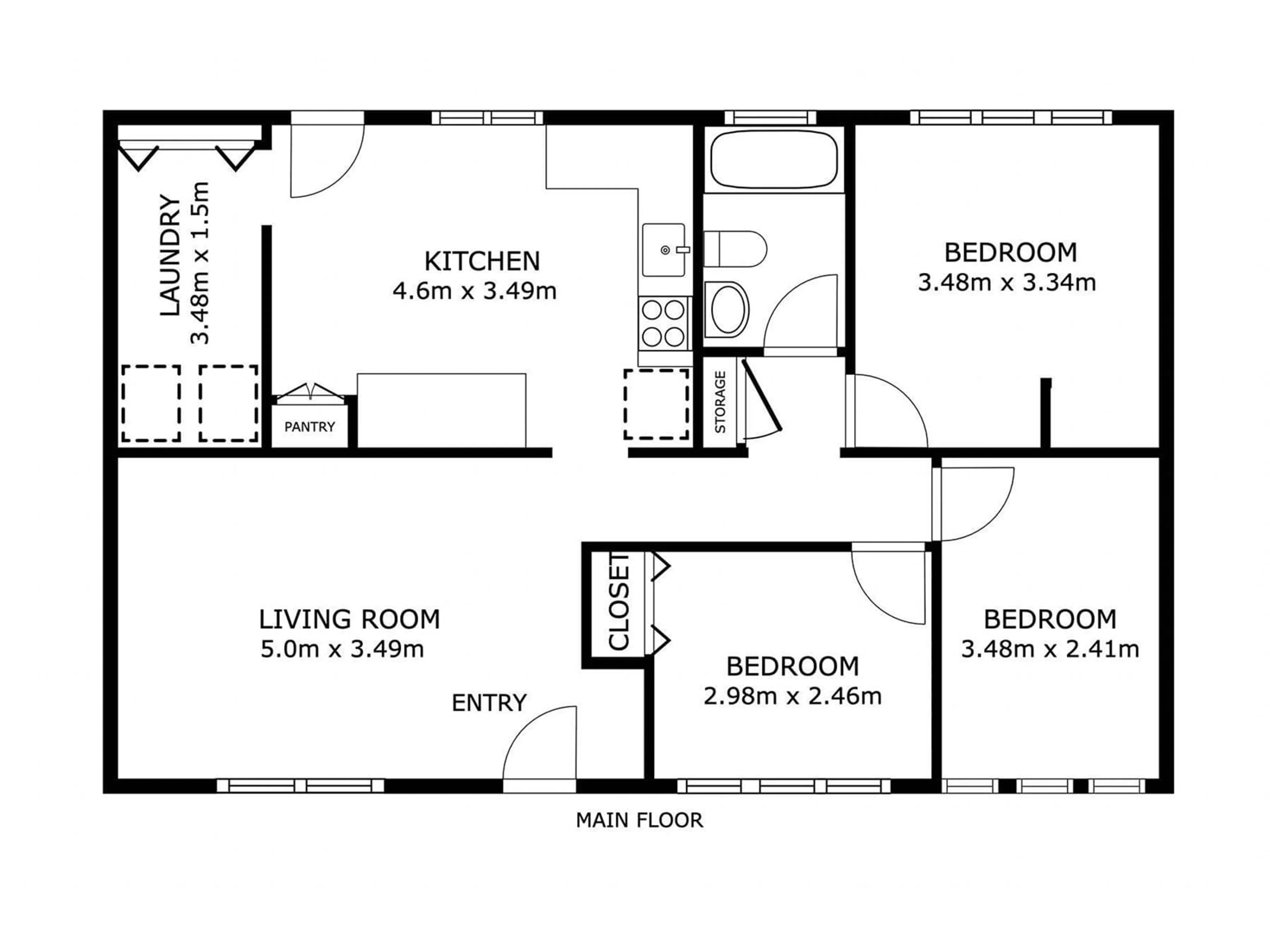 Floor plan for NW - 10941 159 ST, Edmonton Alberta T5P3B9