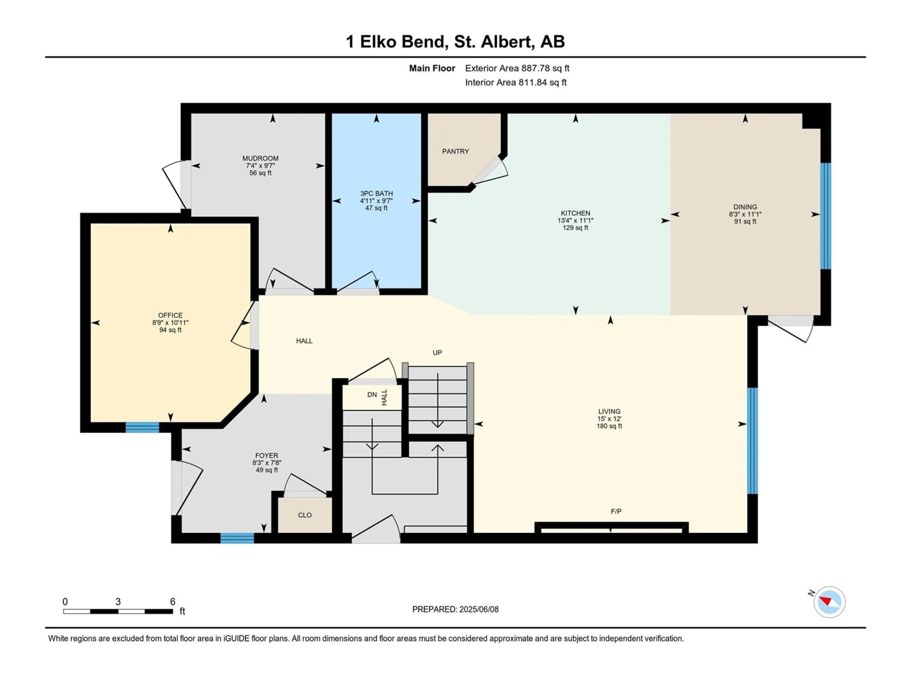 Floor plan for 1 ELKO BN, St. Albert Alberta T8N7Z9