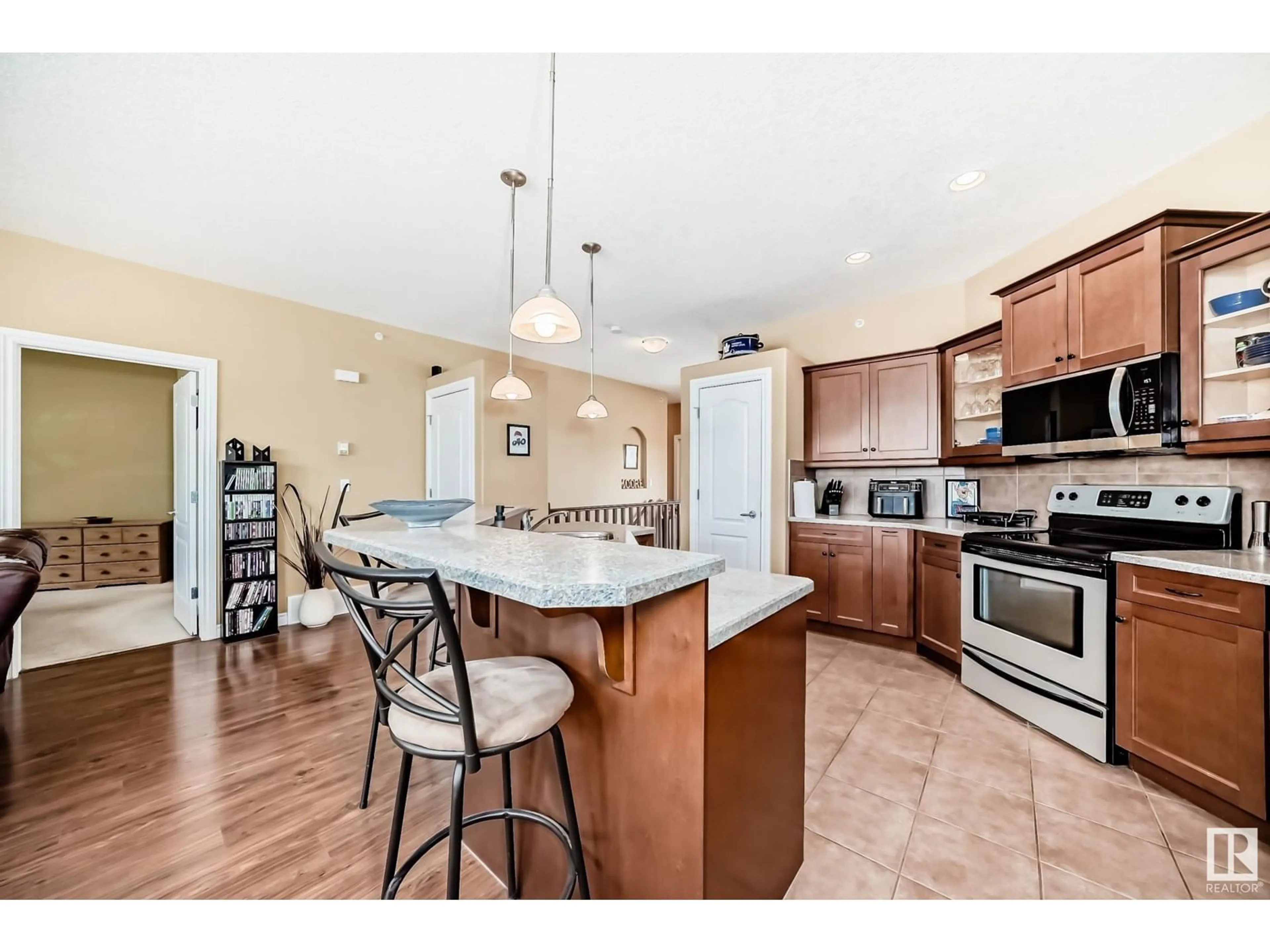 Open concept kitchen, unknown for 47 - 26116A HGHWAY 16, Rural Parkland County Alberta T7Y1A1