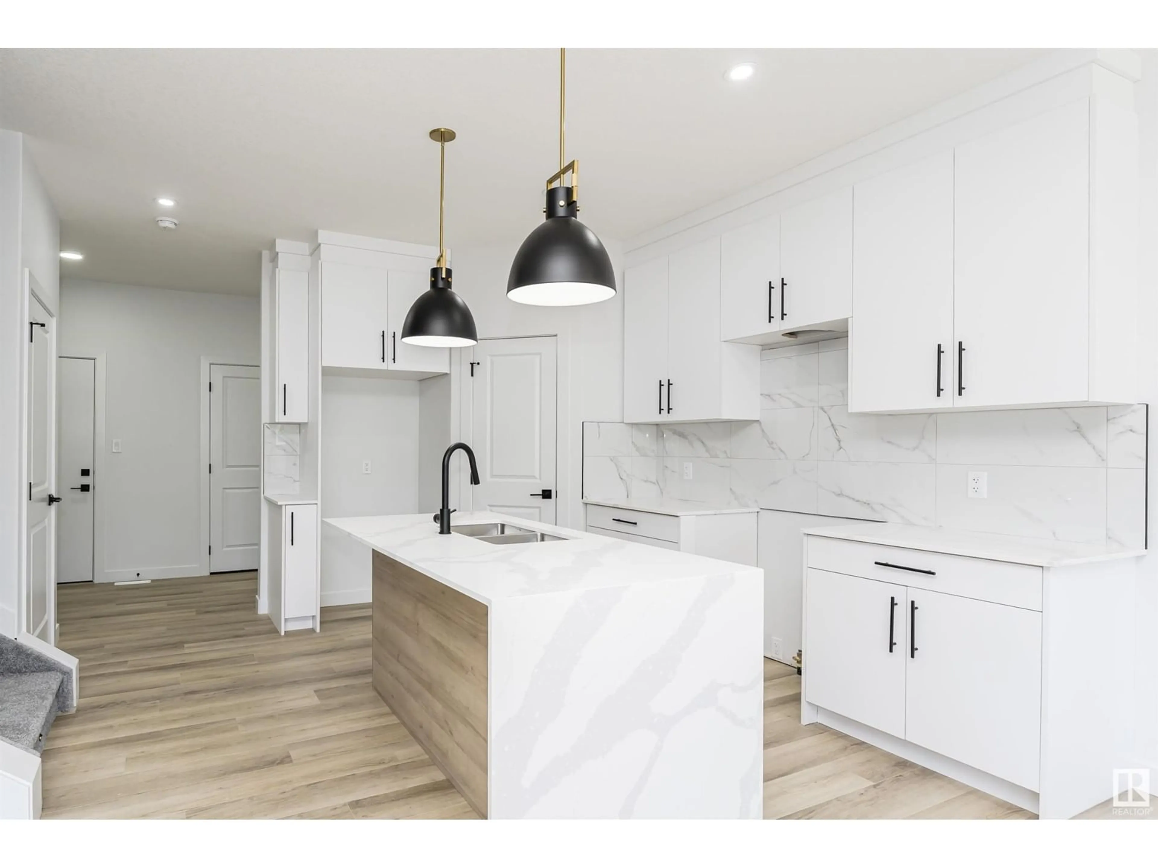 Open concept kitchen, unknown for NW - 8723 181 AV, Edmonton Alberta T5Z0X2