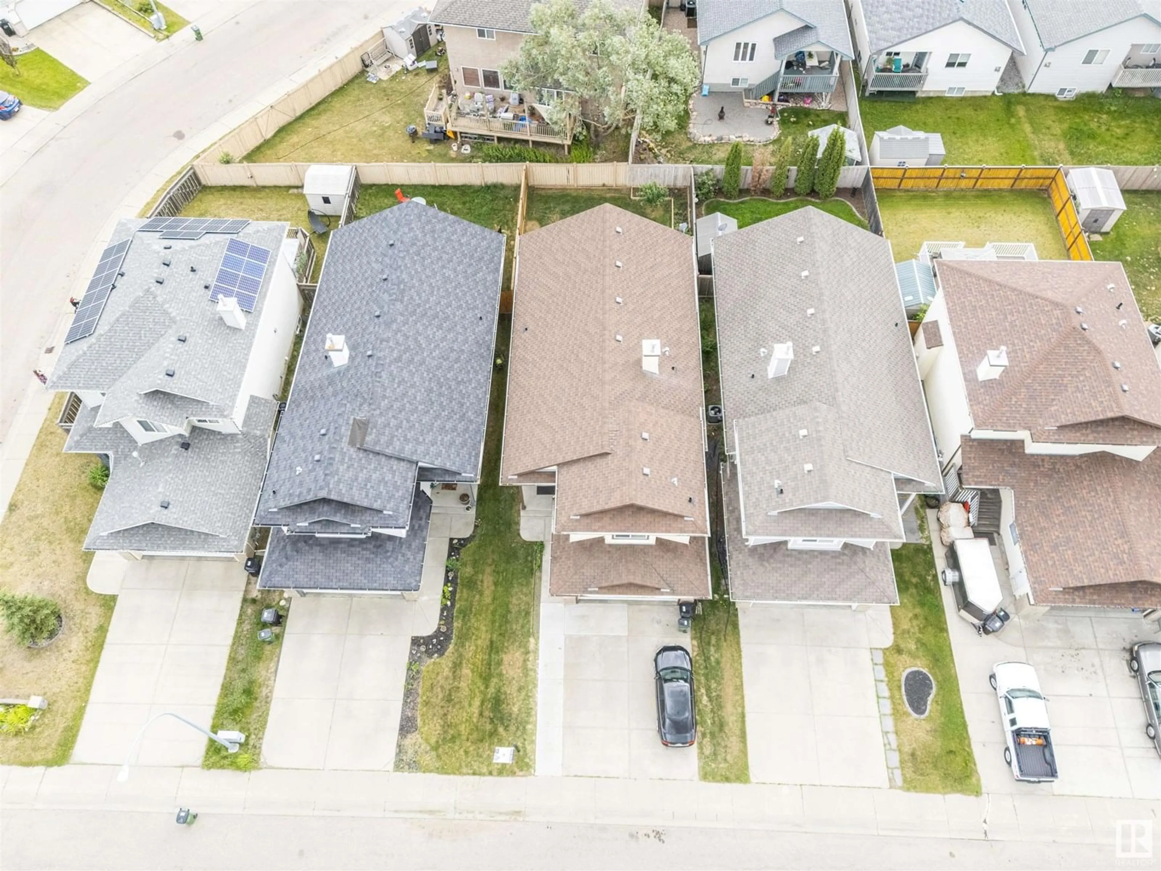 A pic from outside/outdoor area/front of a property/back of a property/a pic from drone, street for 5217 162A AV, Edmonton Alberta T5Y3C8