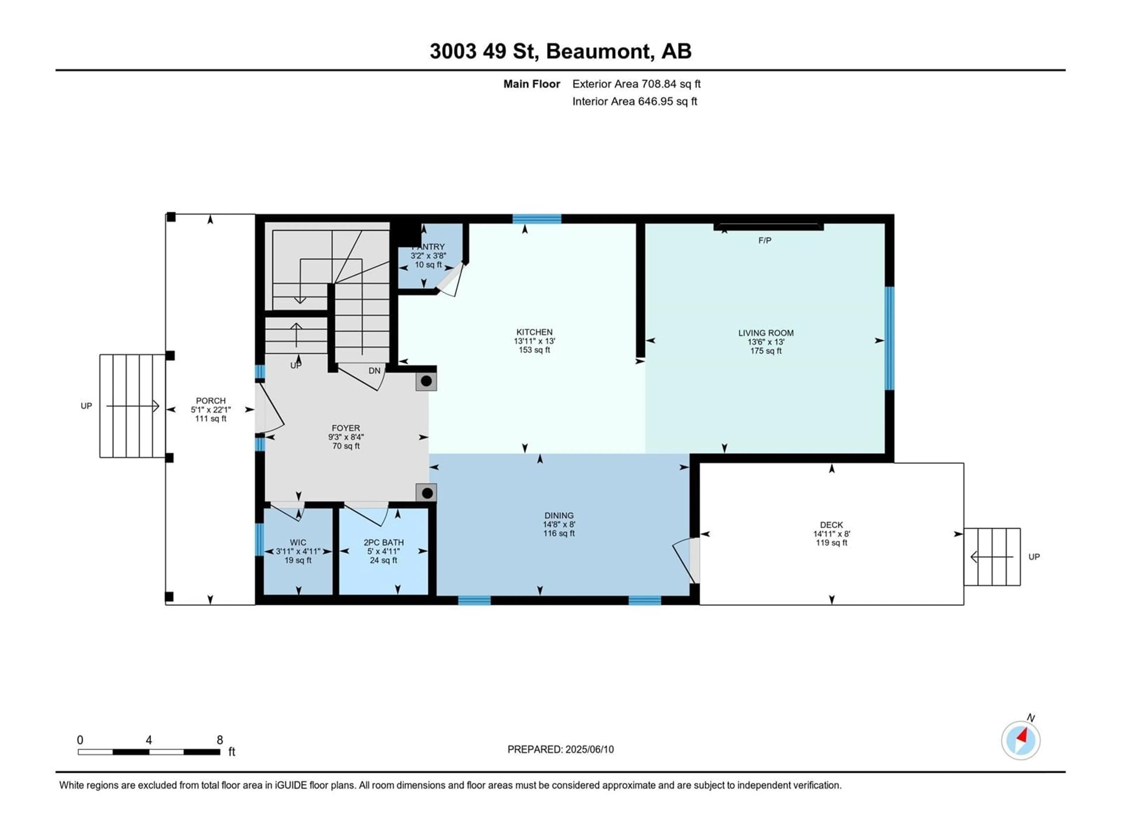 Floor plan for 3003 49 ST, Beaumont Alberta T4X1S6