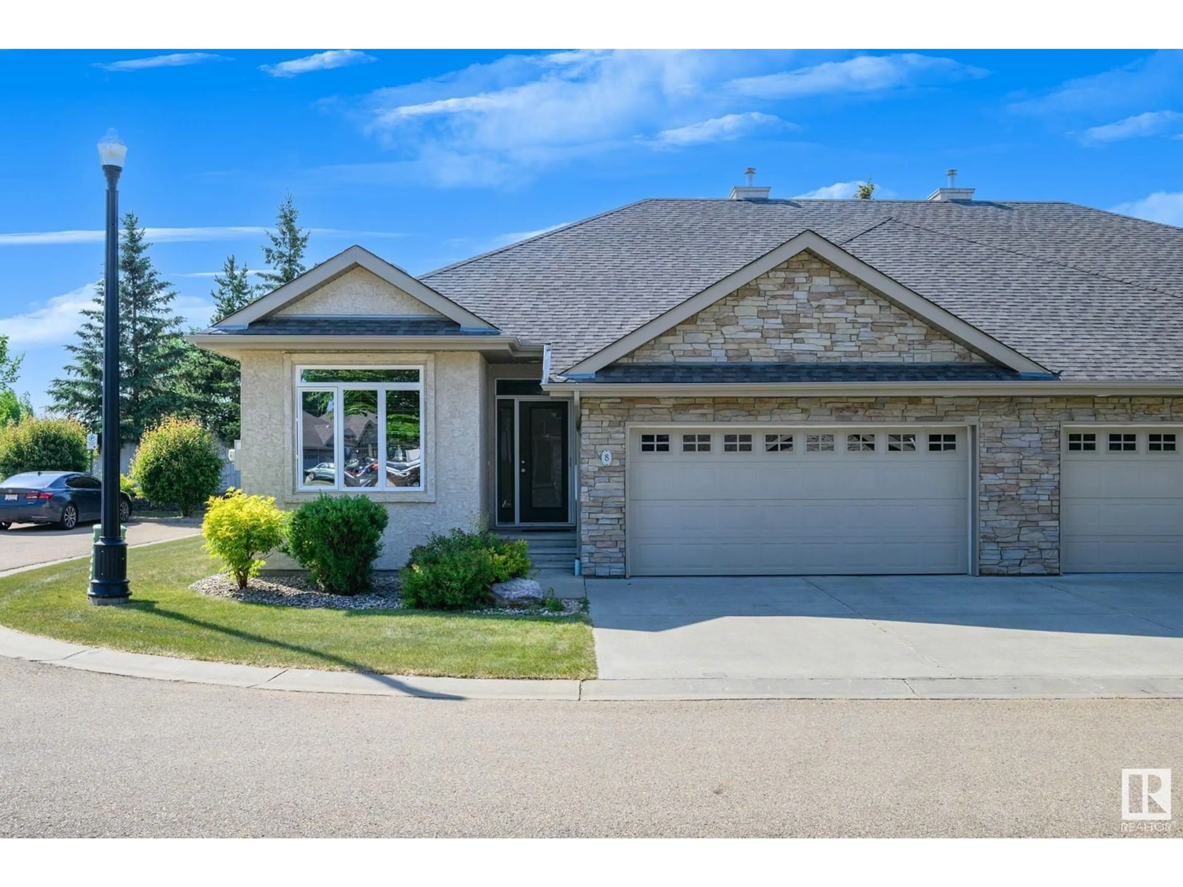 Home with brick exterior material, street for #8 - 61 LAFLEUR DR, St. Albert Alberta T8N0X5
