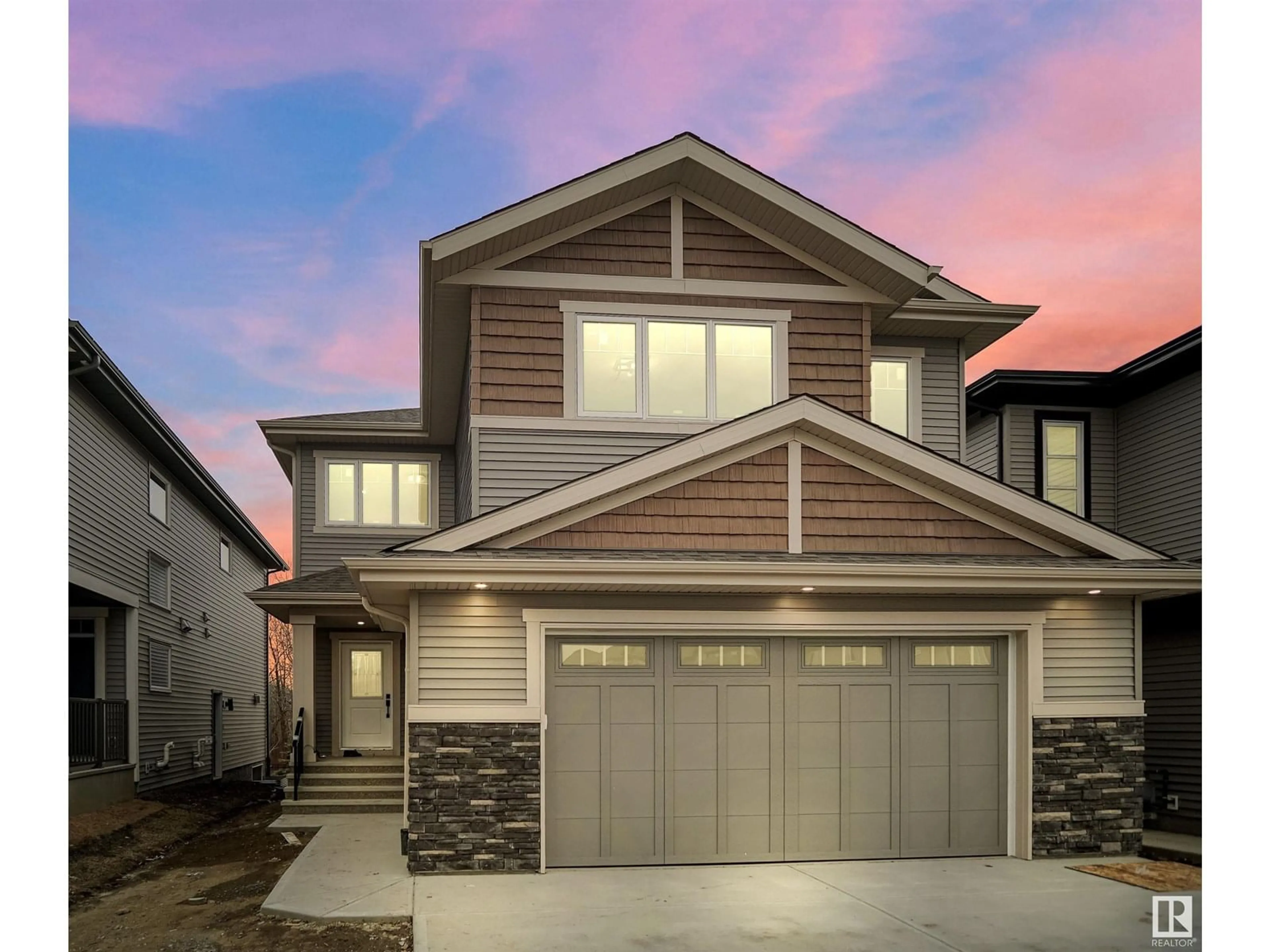 Home with vinyl exterior material, street for 3616 6 ST, Edmonton Alberta T6T2L5