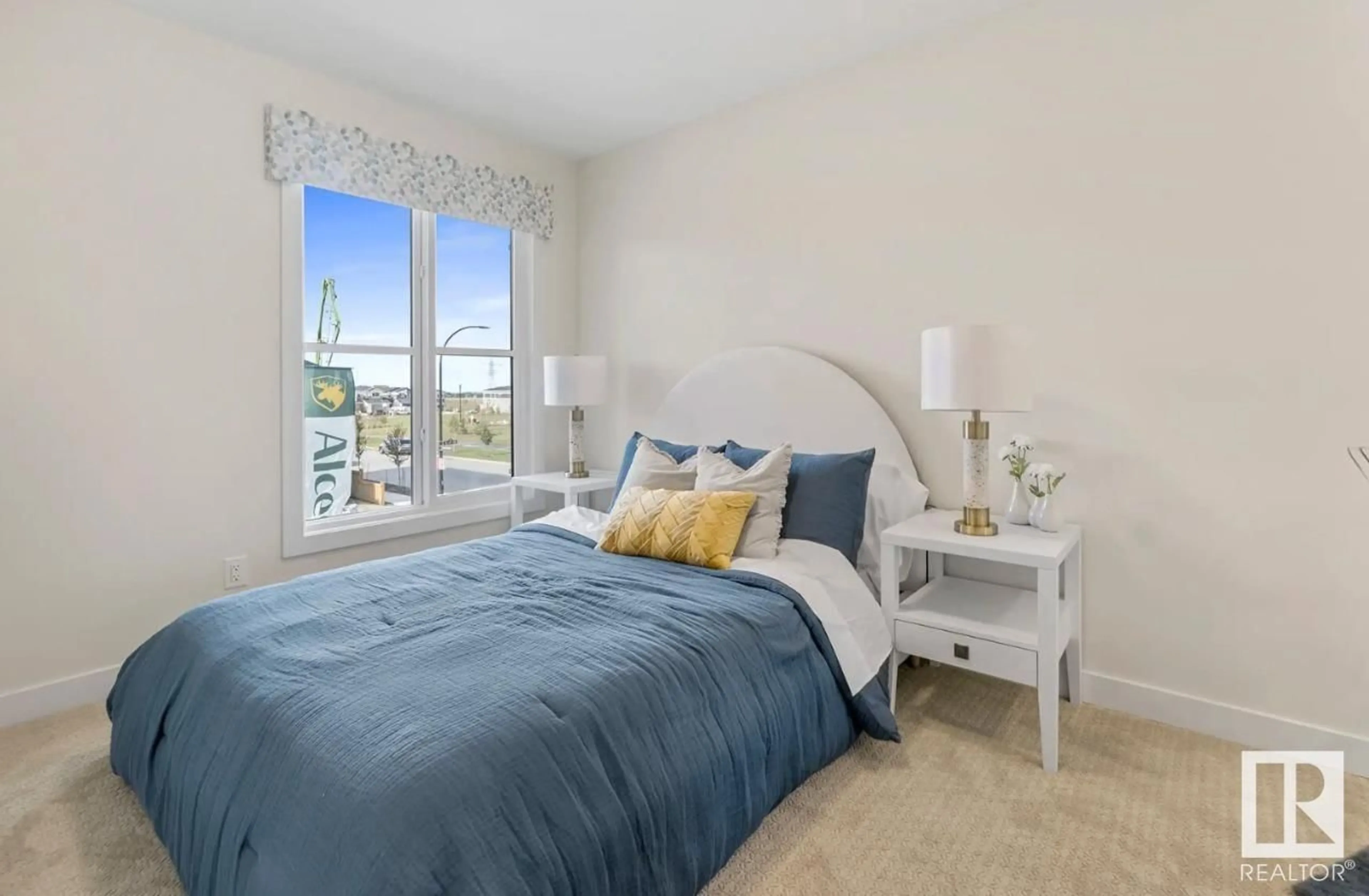 Bedroom with bed, unknown for SW - 2828 65 ST, Edmonton Alberta T6X1Z4