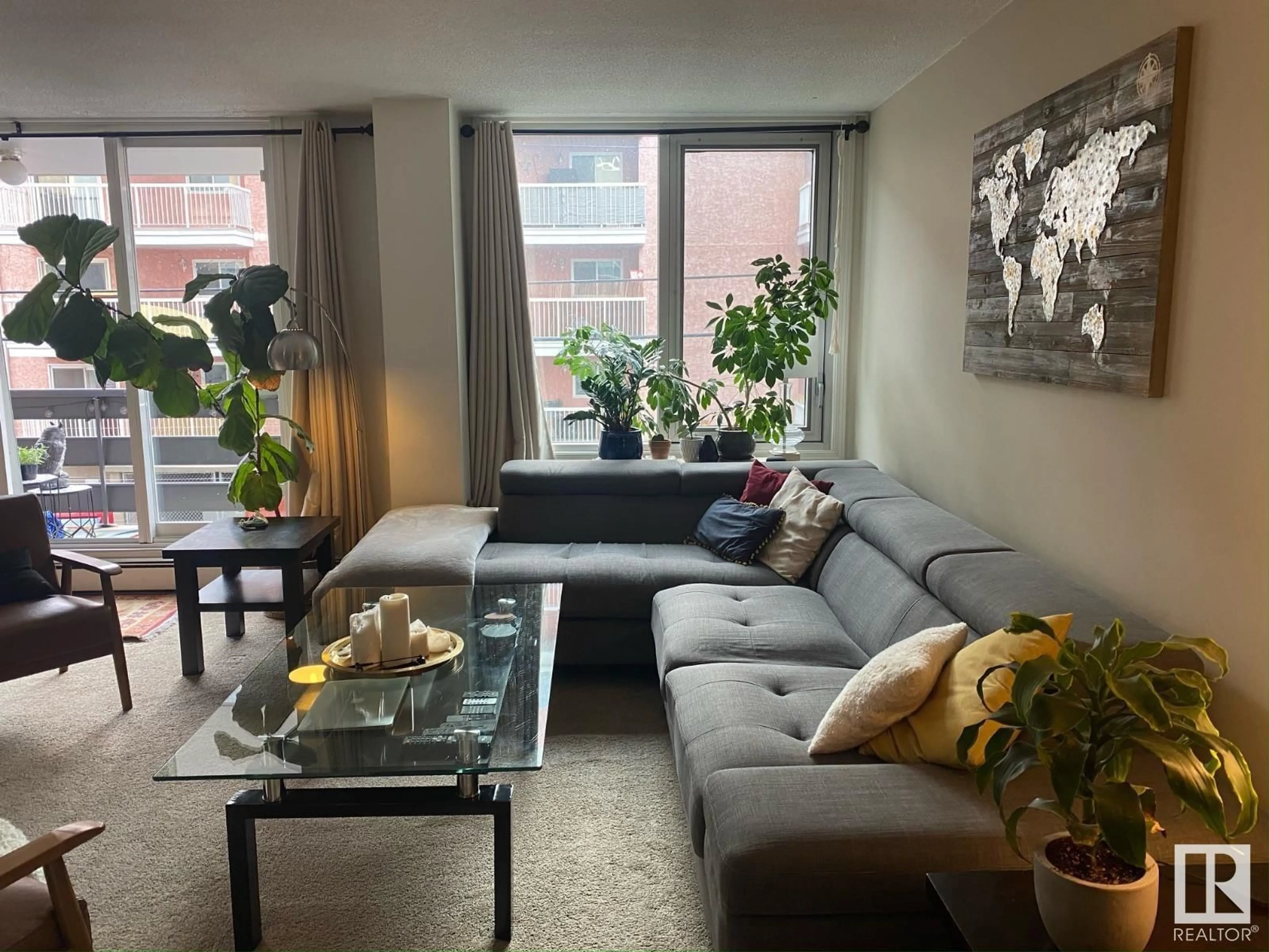 Living room with furniture, unknown for 10160 - 1003 116 ST, Edmonton Alberta T5K1V9