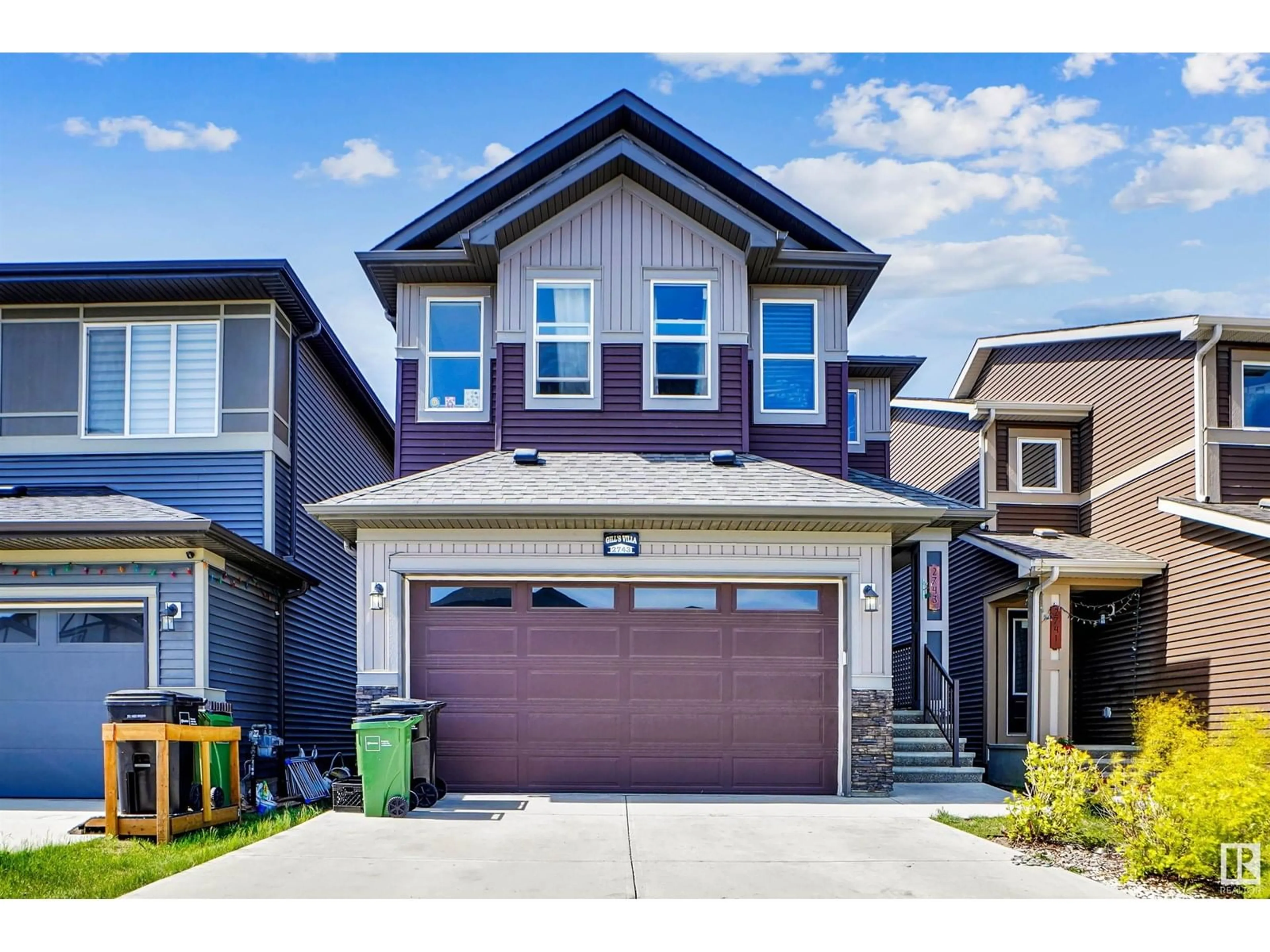Home with vinyl exterior material, street for SW - 2743 COLLINS CR, Edmonton Alberta T6W3X4