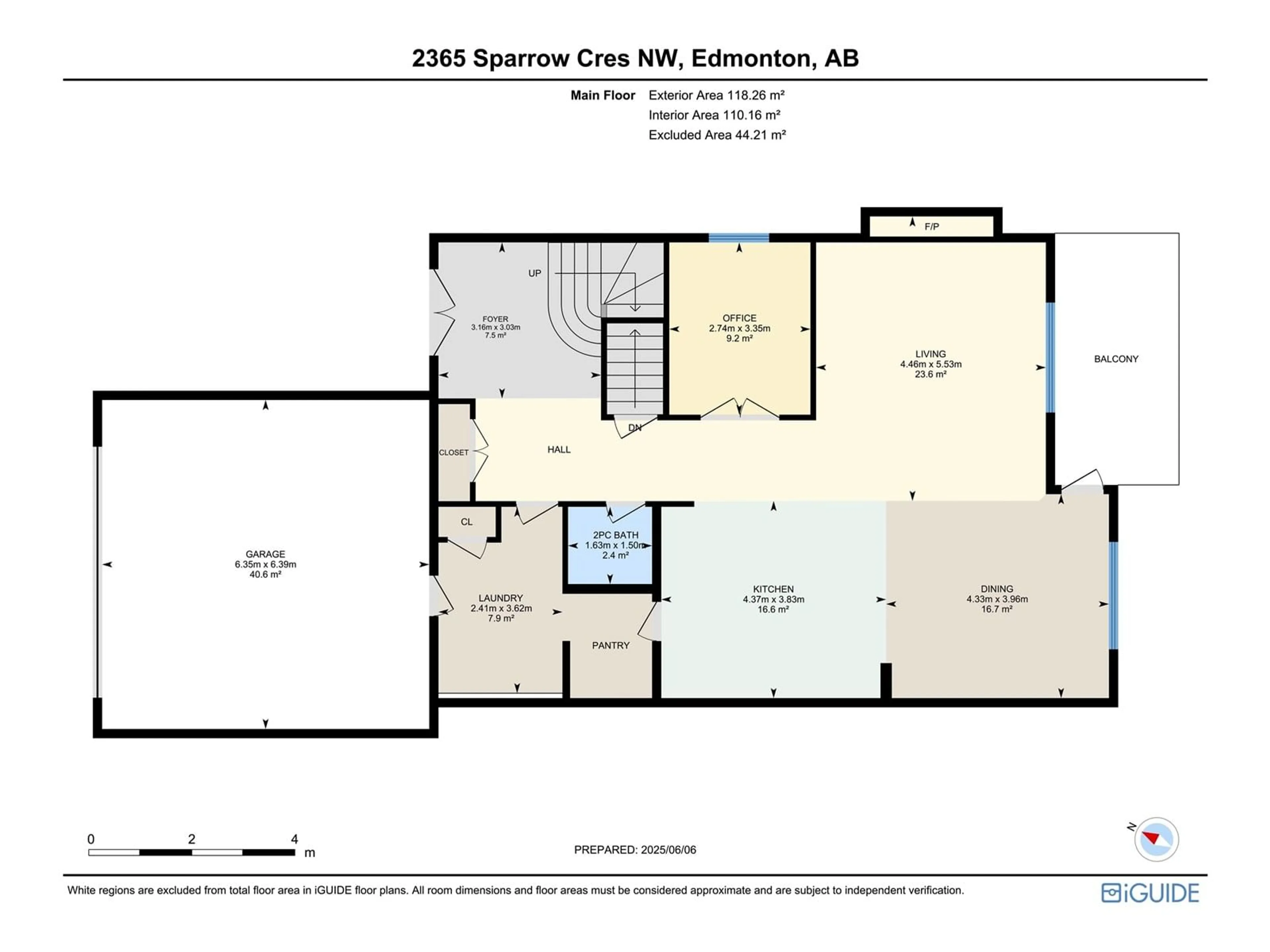 Floor plan for 2365 SPARROW CR, Edmonton Alberta T5S0G7