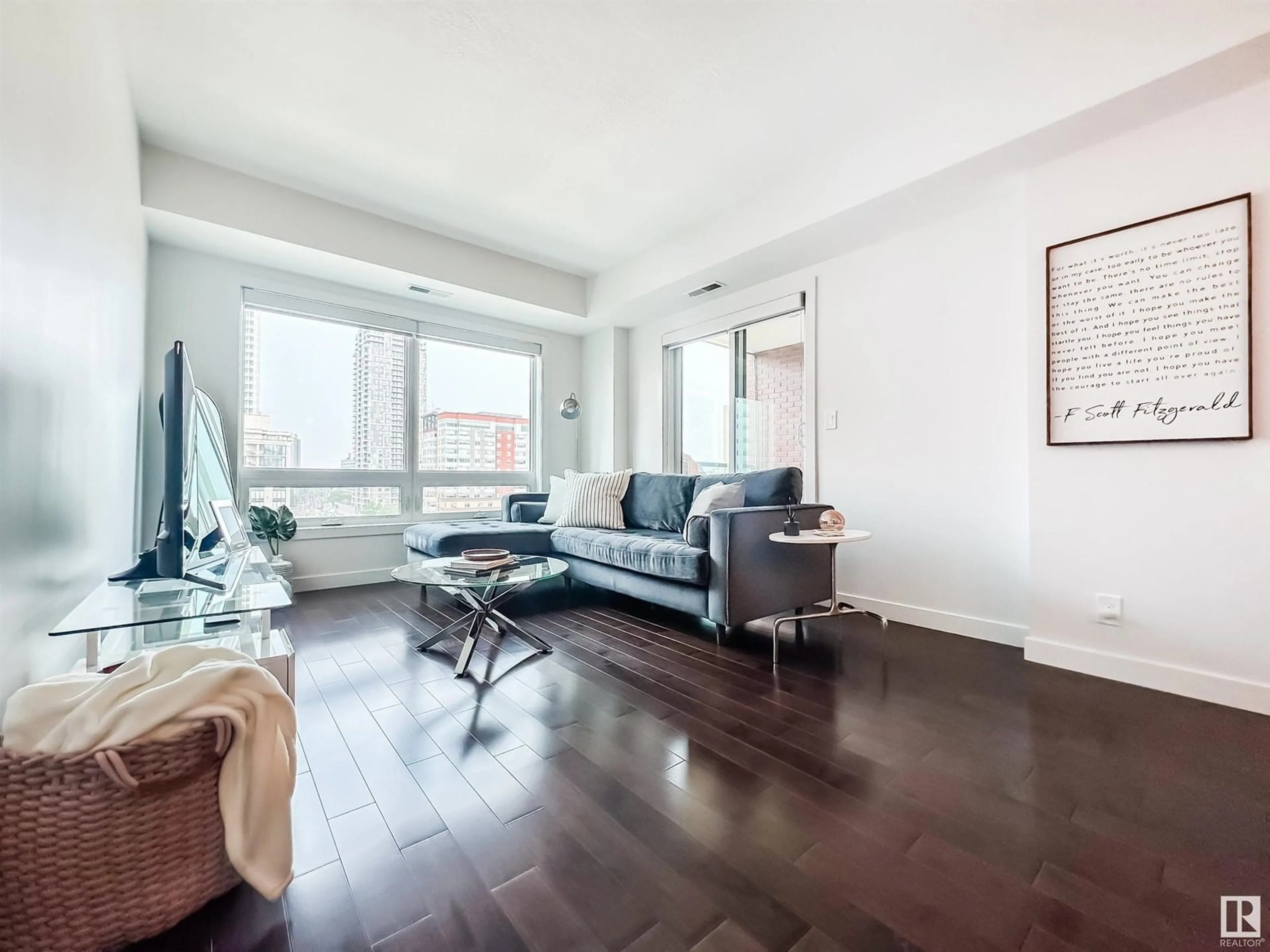 Living room with furniture, unknown for #905 - 10055 118 ST, Edmonton Alberta T5K0C1