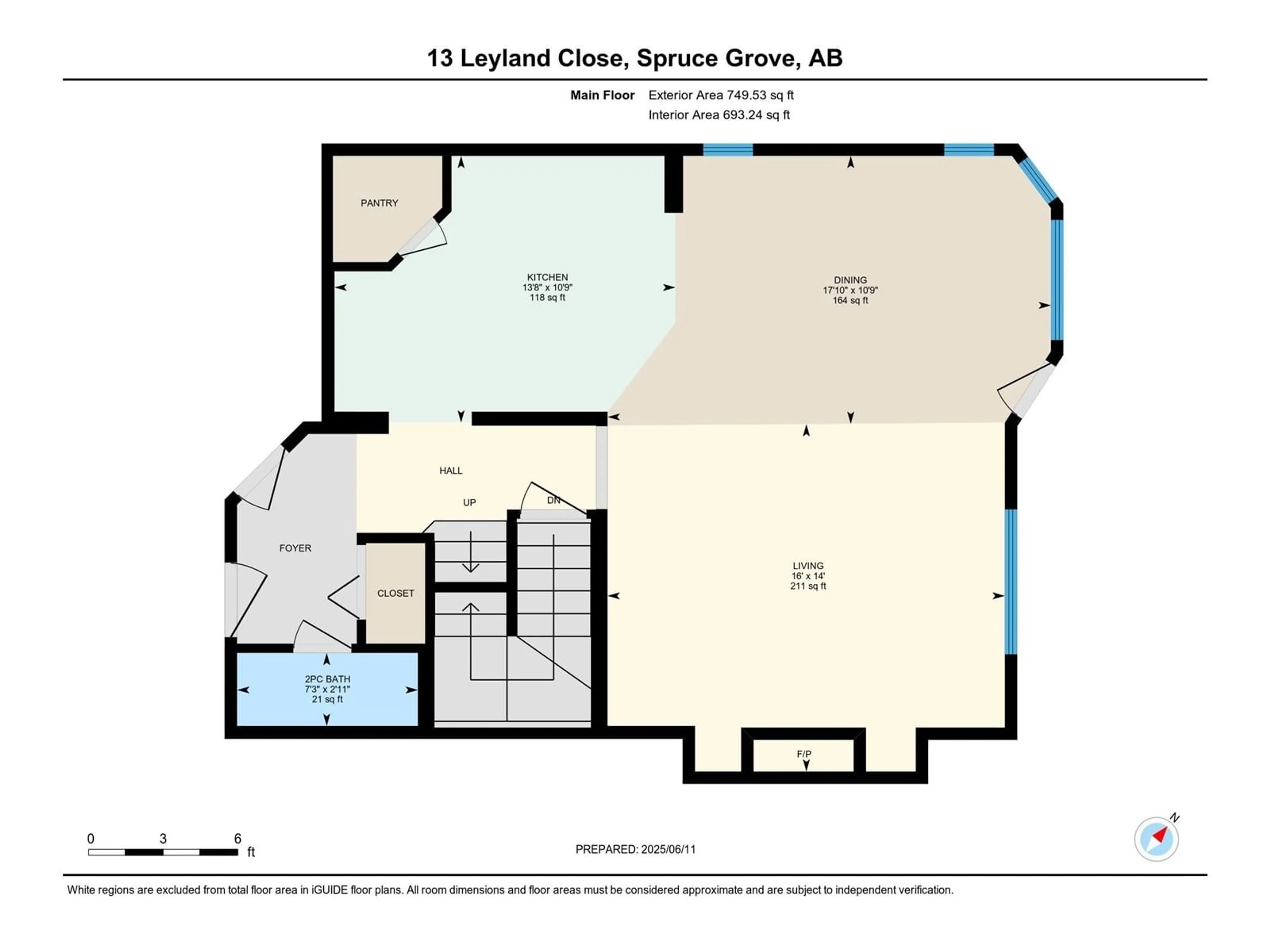 Floor plan for 13 LEYLAND CL, Spruce Grove Alberta T7X4P1