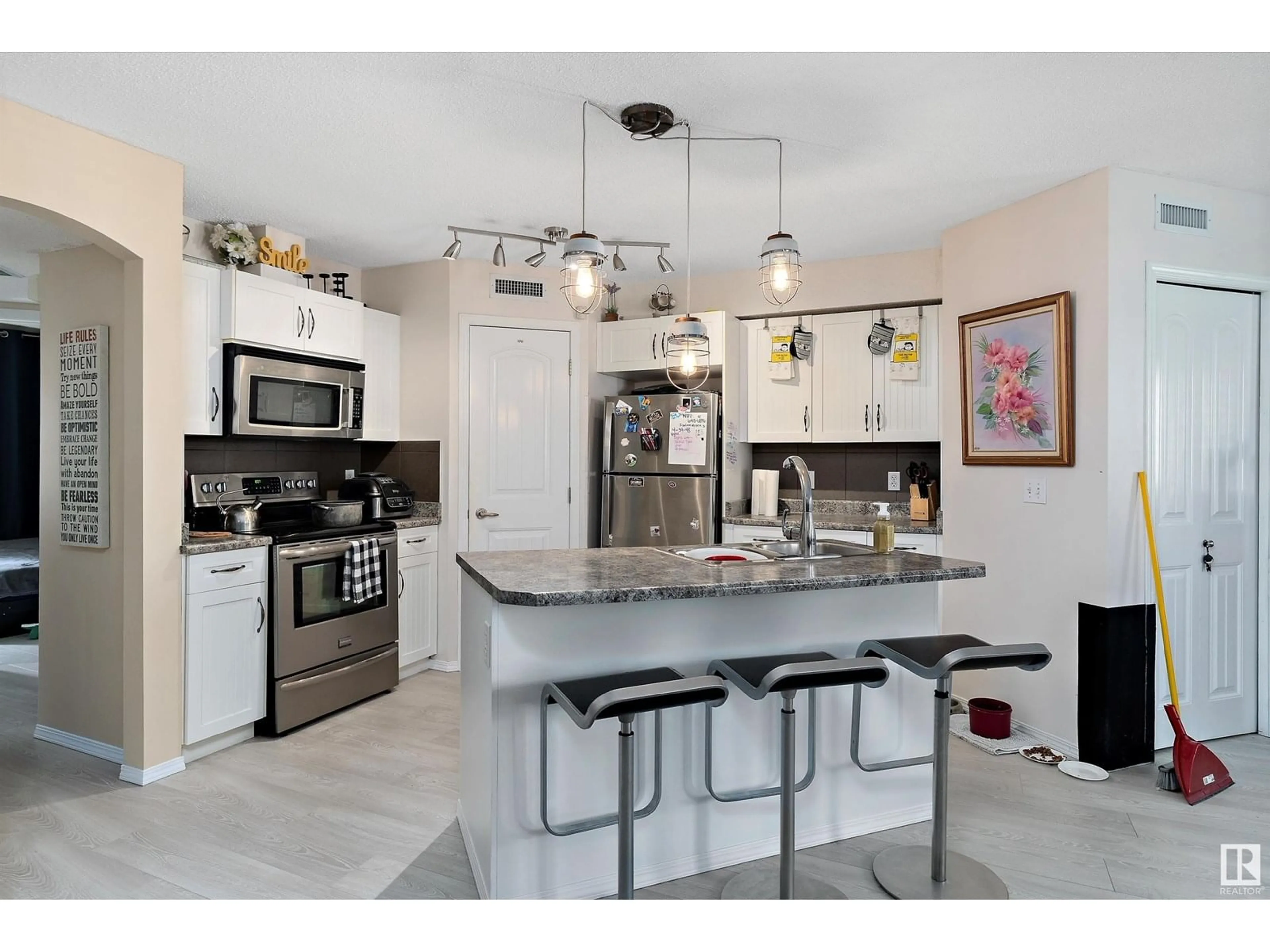 Open concept kitchen, ceramic/tile floor for 96 - 604 62 ST, Edmonton Alberta T6X0K4