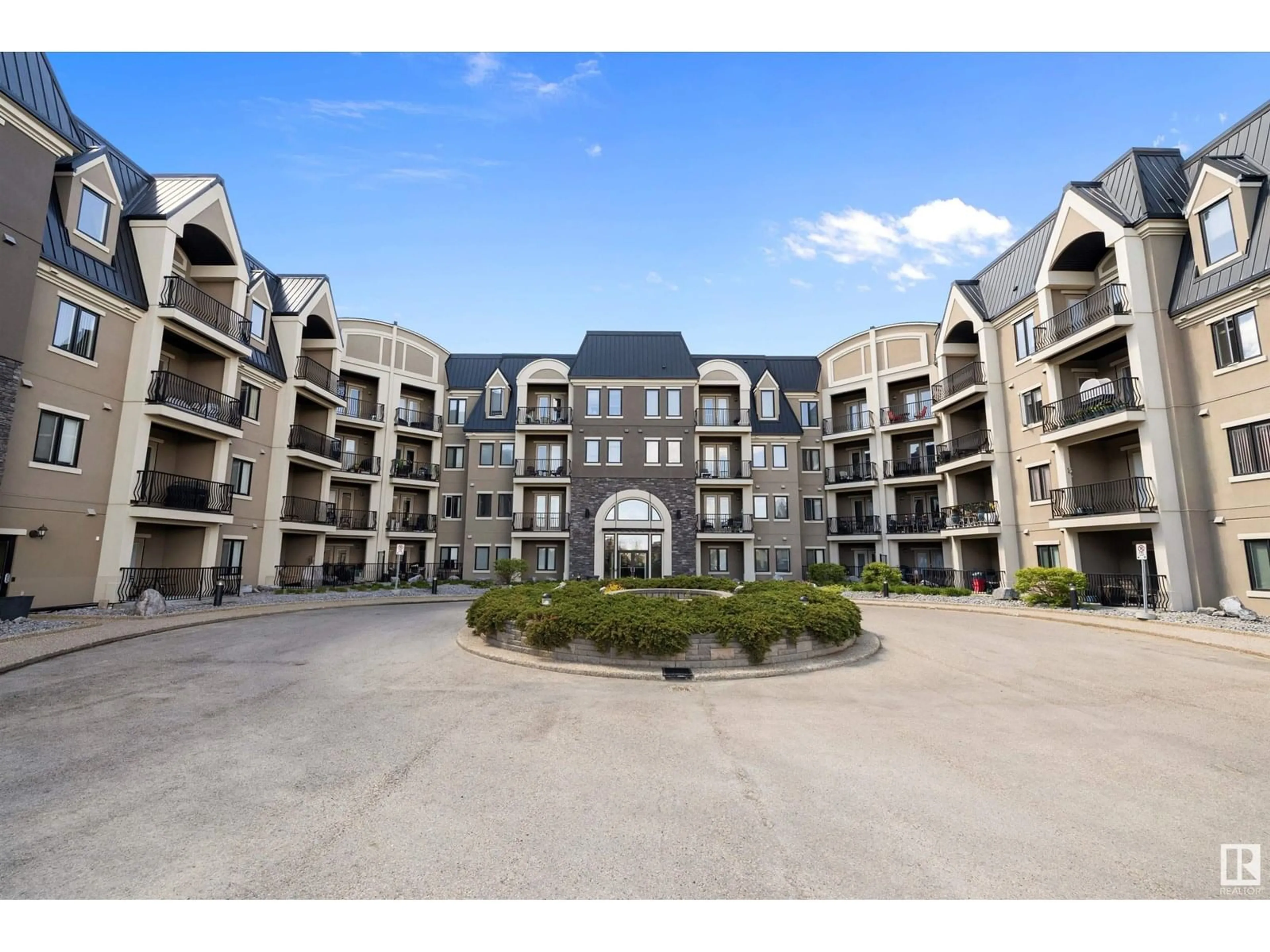 A pic from outside/outdoor area/front of a property/back of a property/a pic from drone, building for #331 - 6079 MAYNARD WY, Edmonton Alberta T6R0S5