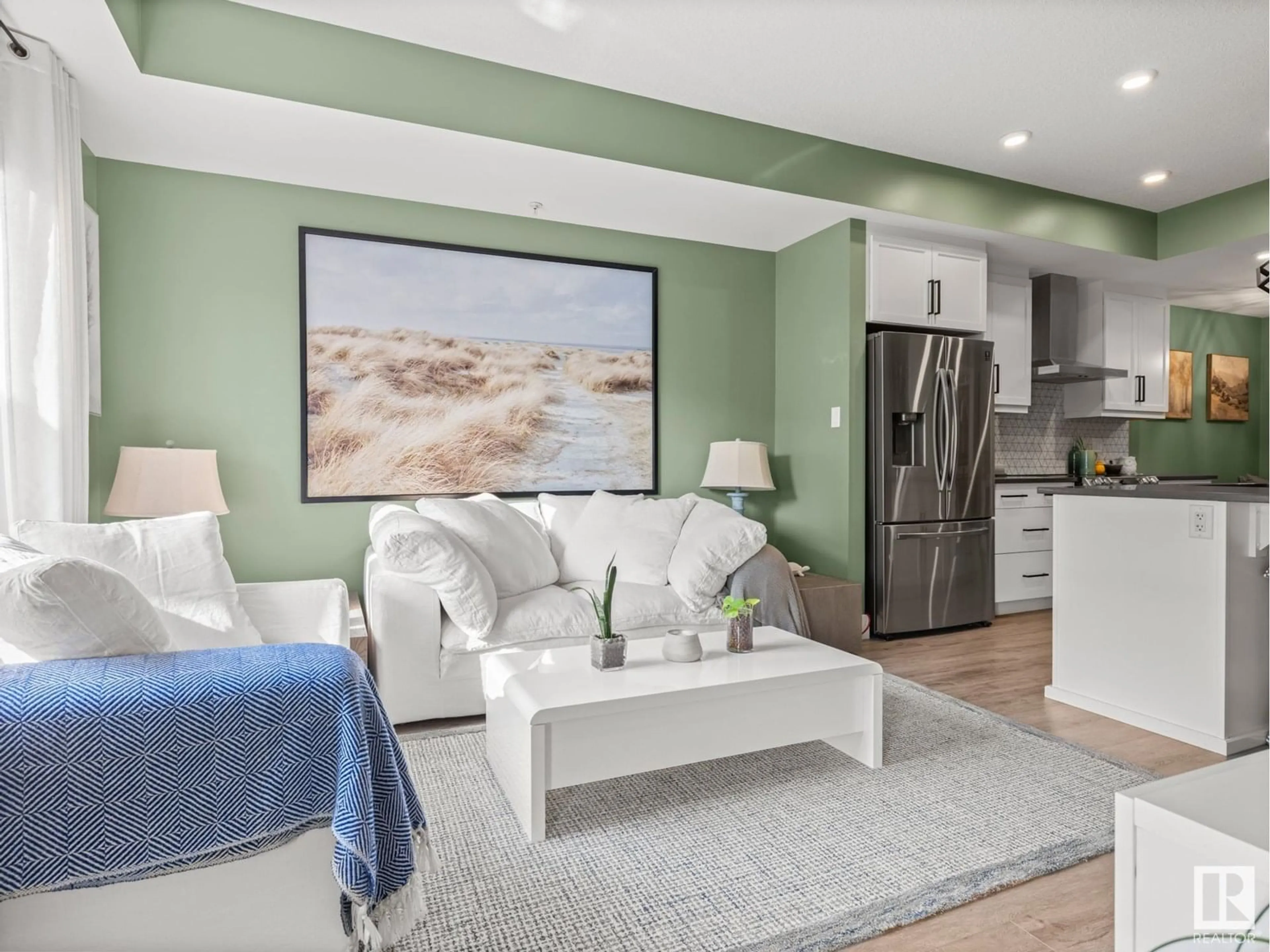 Living room with furniture, unknown for 528 - 111 GRIESBACH PARADE PR NW, Edmonton Alberta T5E6X2