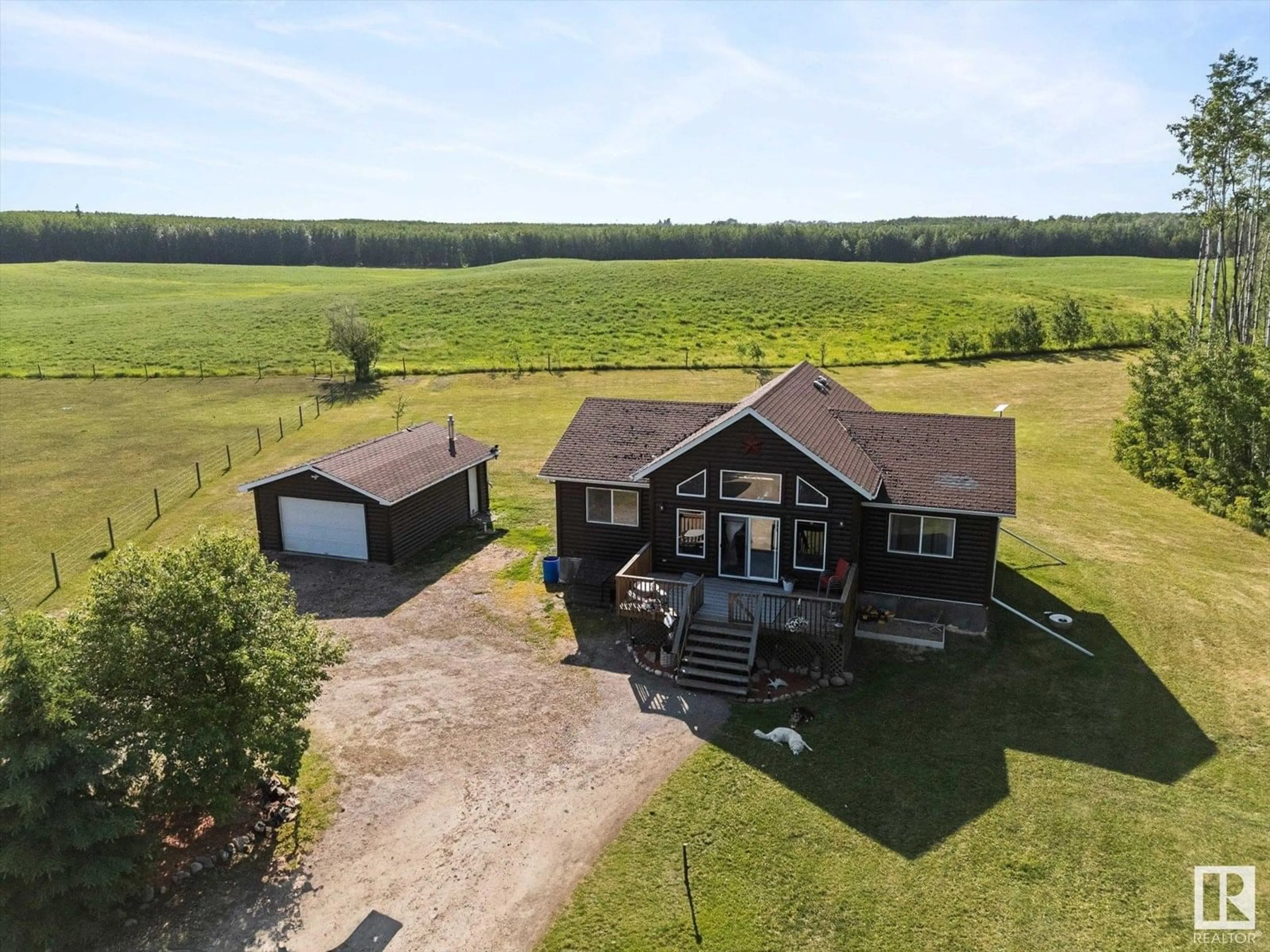 A pic from outside/outdoor area/front of a property/back of a property/a pic from drone, unknown for 54310 RGE ROAD 24, Rural Lac Ste. Anne County Alberta T0E1V0