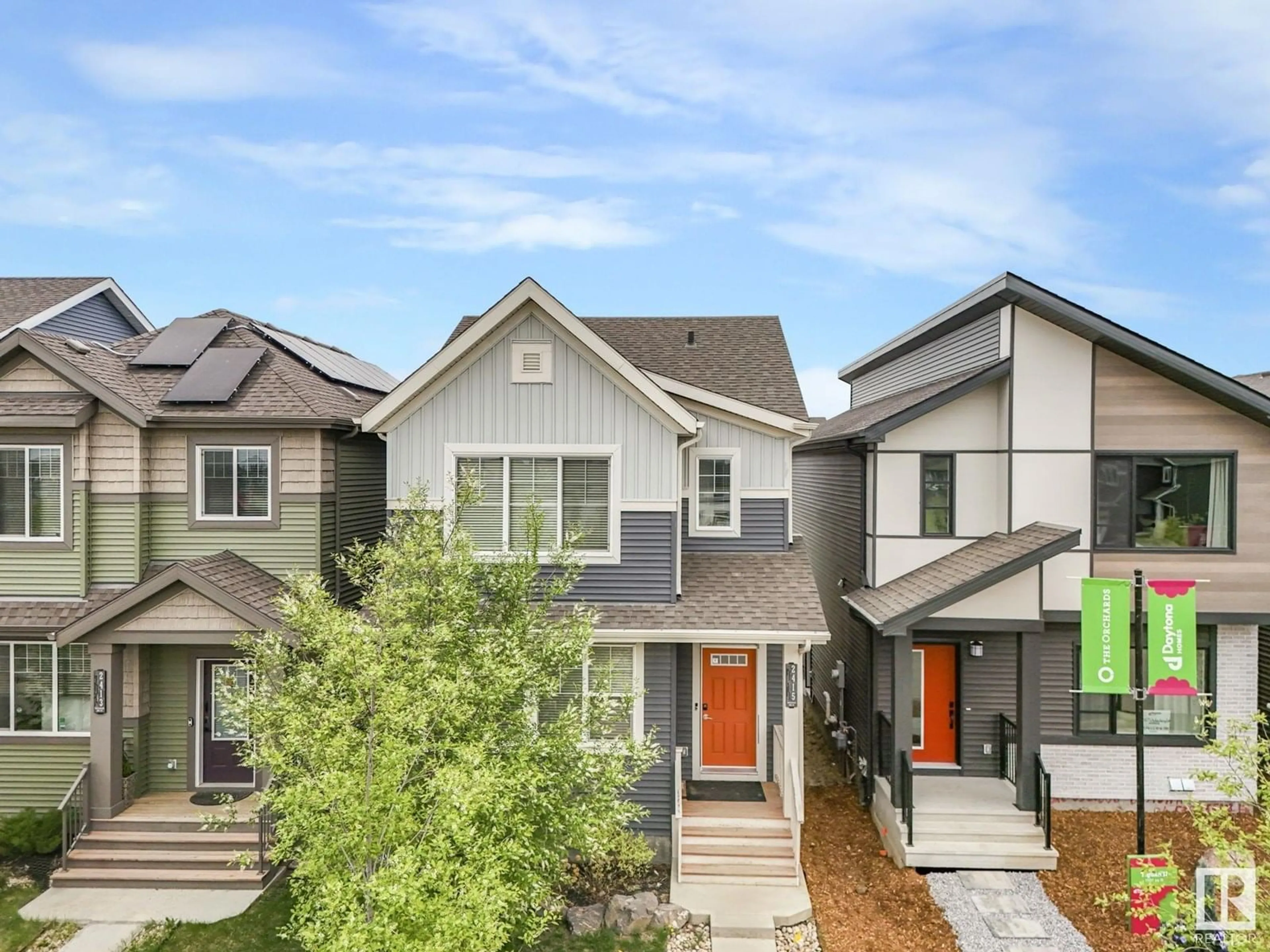 Home with vinyl exterior material, street for LI SW - 2415 CHOKECHERRY LINK, Edmonton Alberta T6X2M8