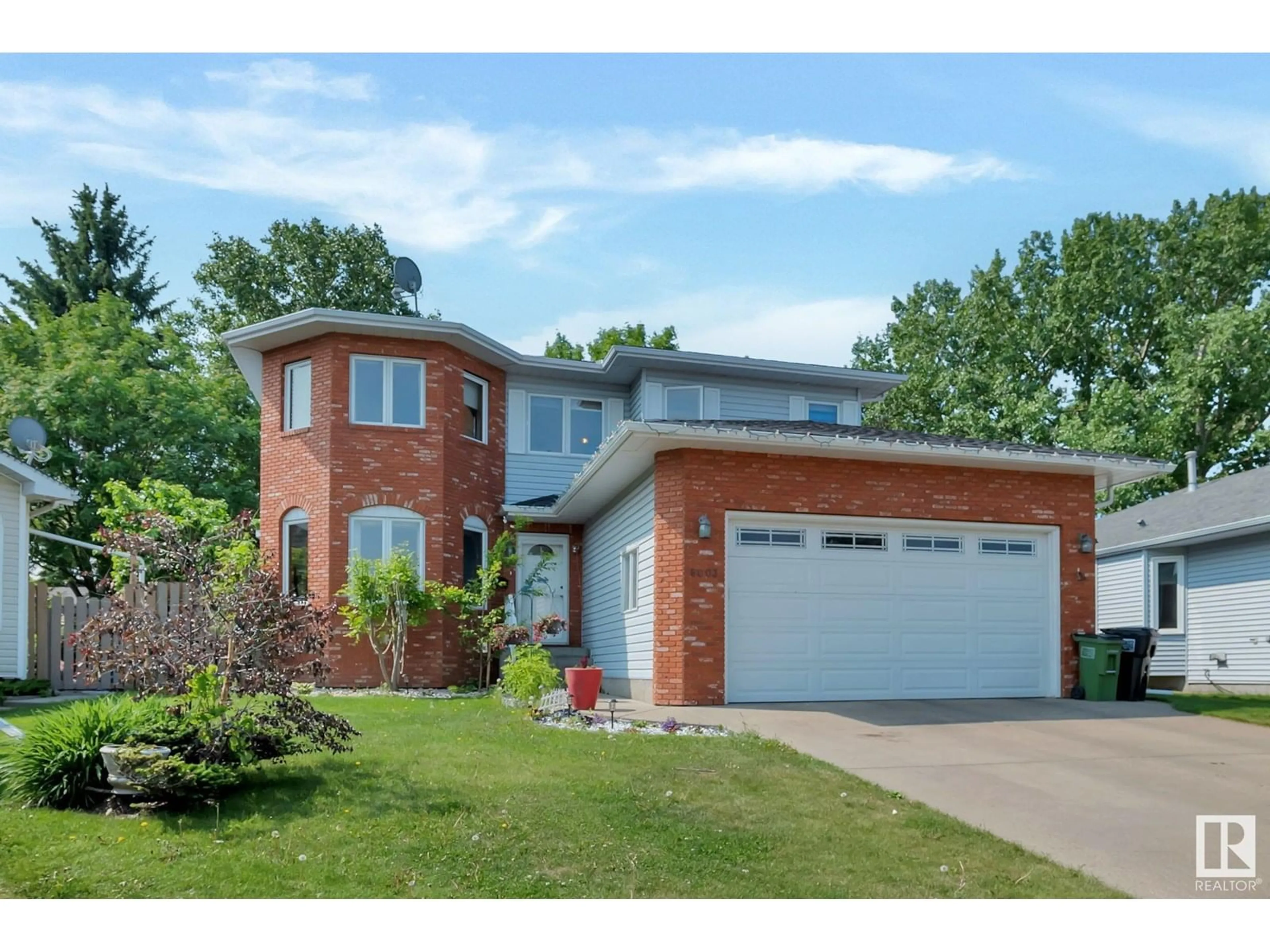 Home with brick exterior material, street for 6003 37B AV, Edmonton Alberta T6L6E6