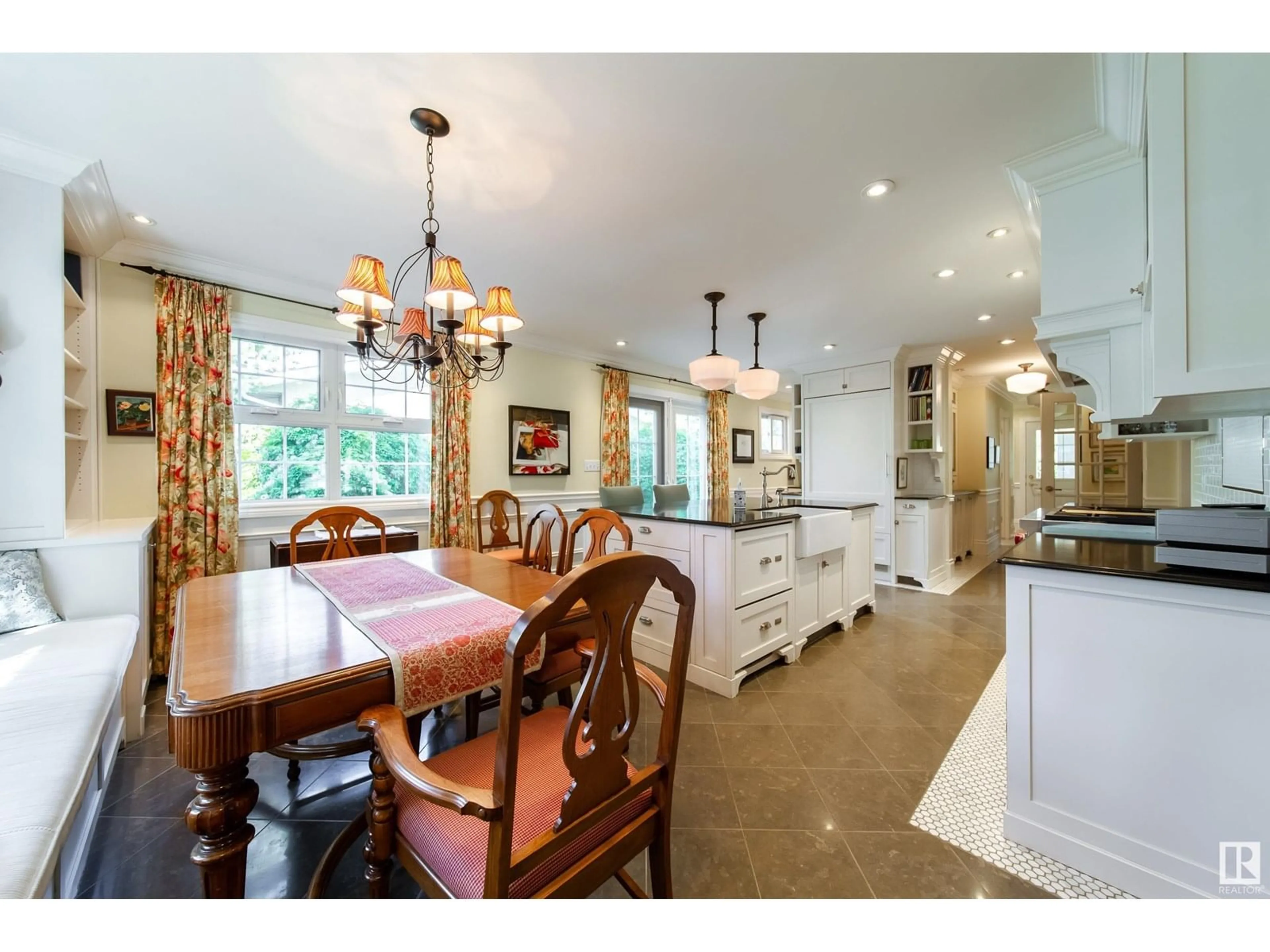 Open concept kitchen, ceramic/tile floor for 38 BRAESIDE CR, Sherwood Park Alberta T8A3M8