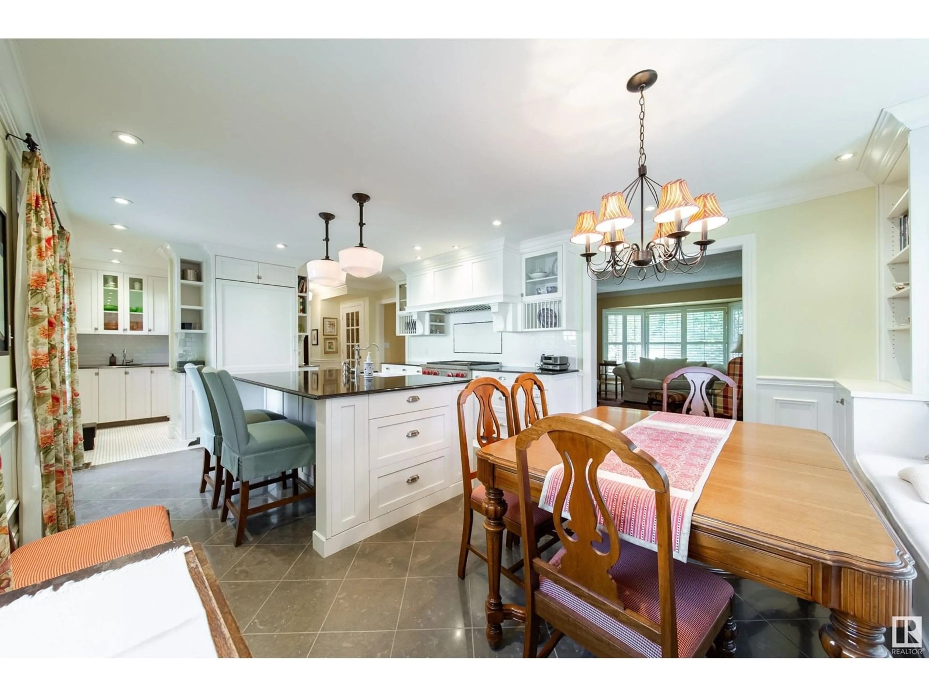 Open concept kitchen, ceramic/tile floor for 38 BRAESIDE CR, Sherwood Park Alberta T8A3M8
