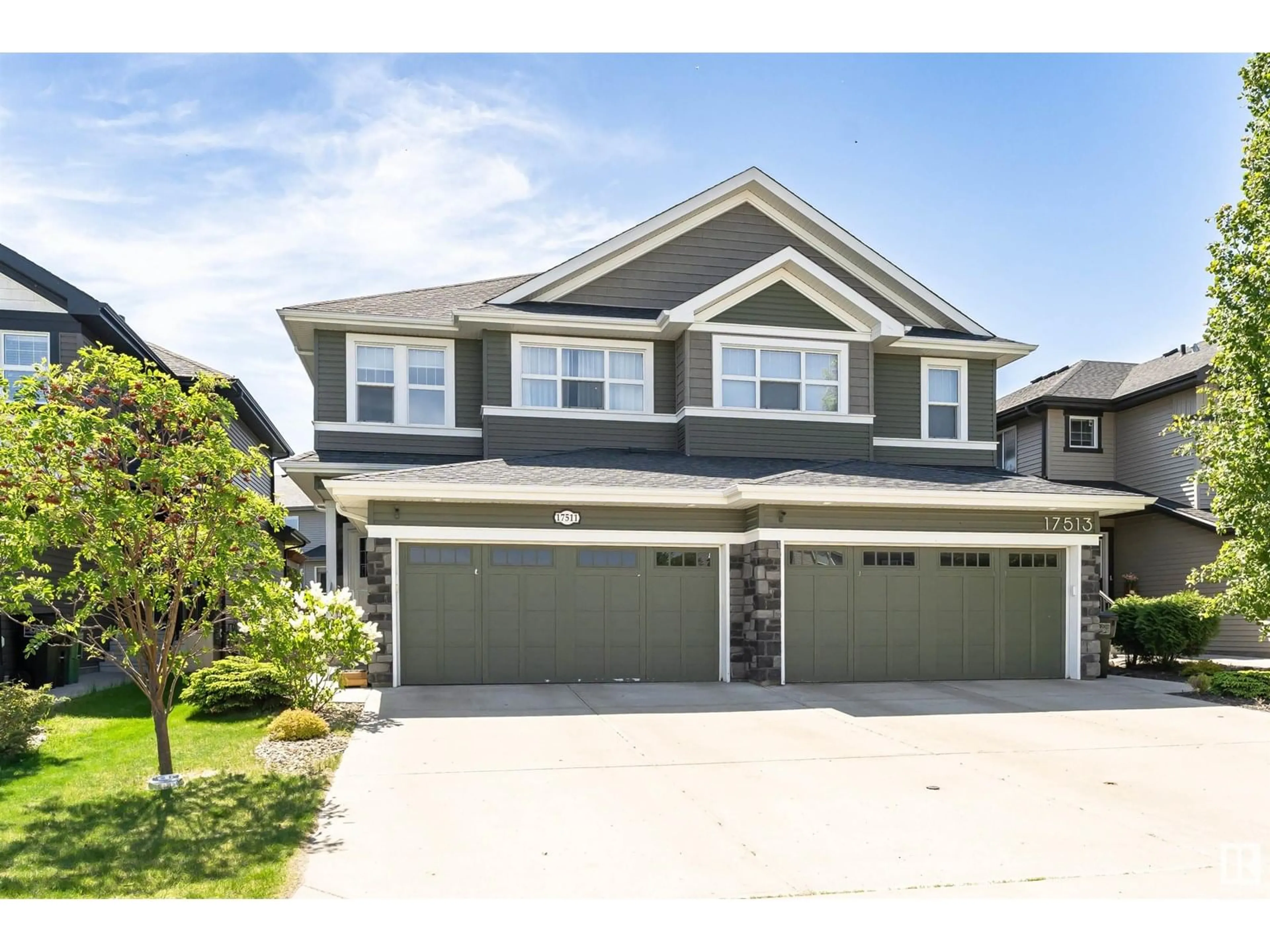 Home with vinyl exterior material, street for SW - 17511 12 AV, Edmonton Alberta T6W2B8
