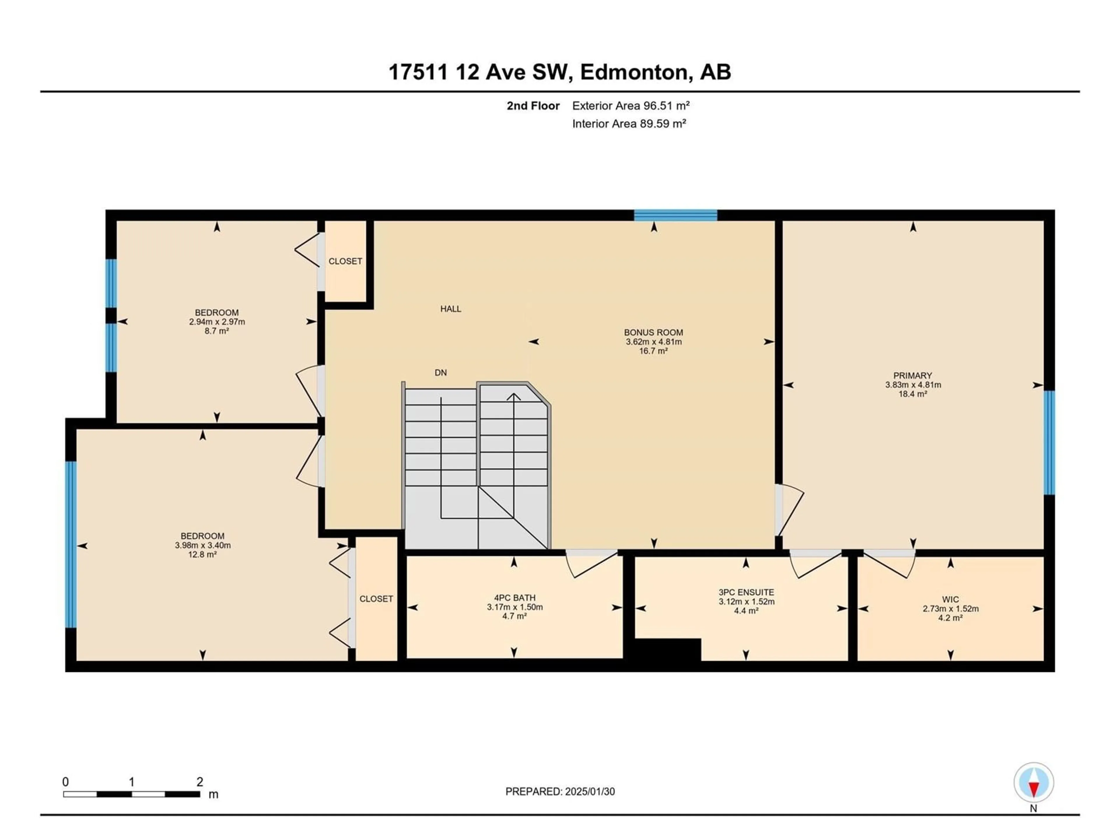 Floor plan for SW - 17511 12 AV, Edmonton Alberta T6W2B8
