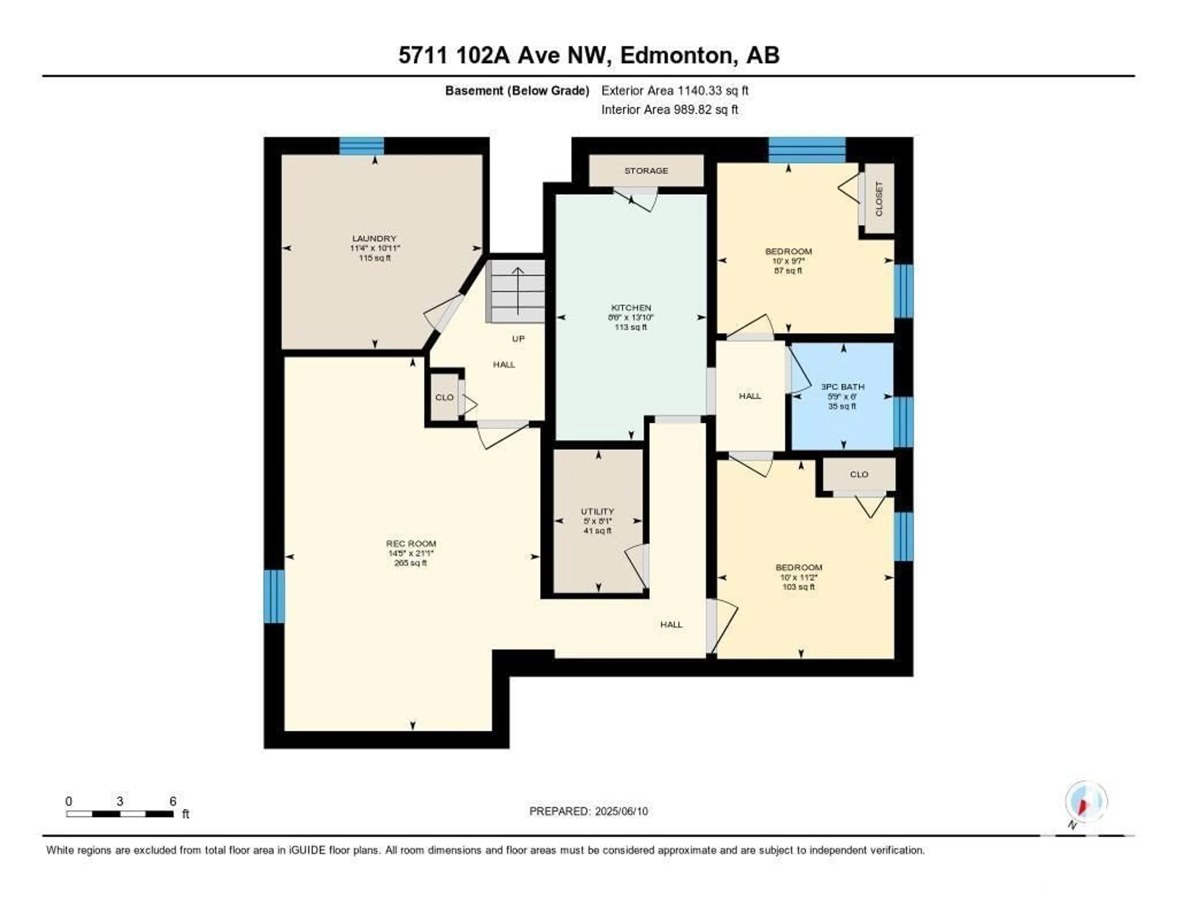 Floor plan for 5711 102A AV, Edmonton Alberta T6A0R5