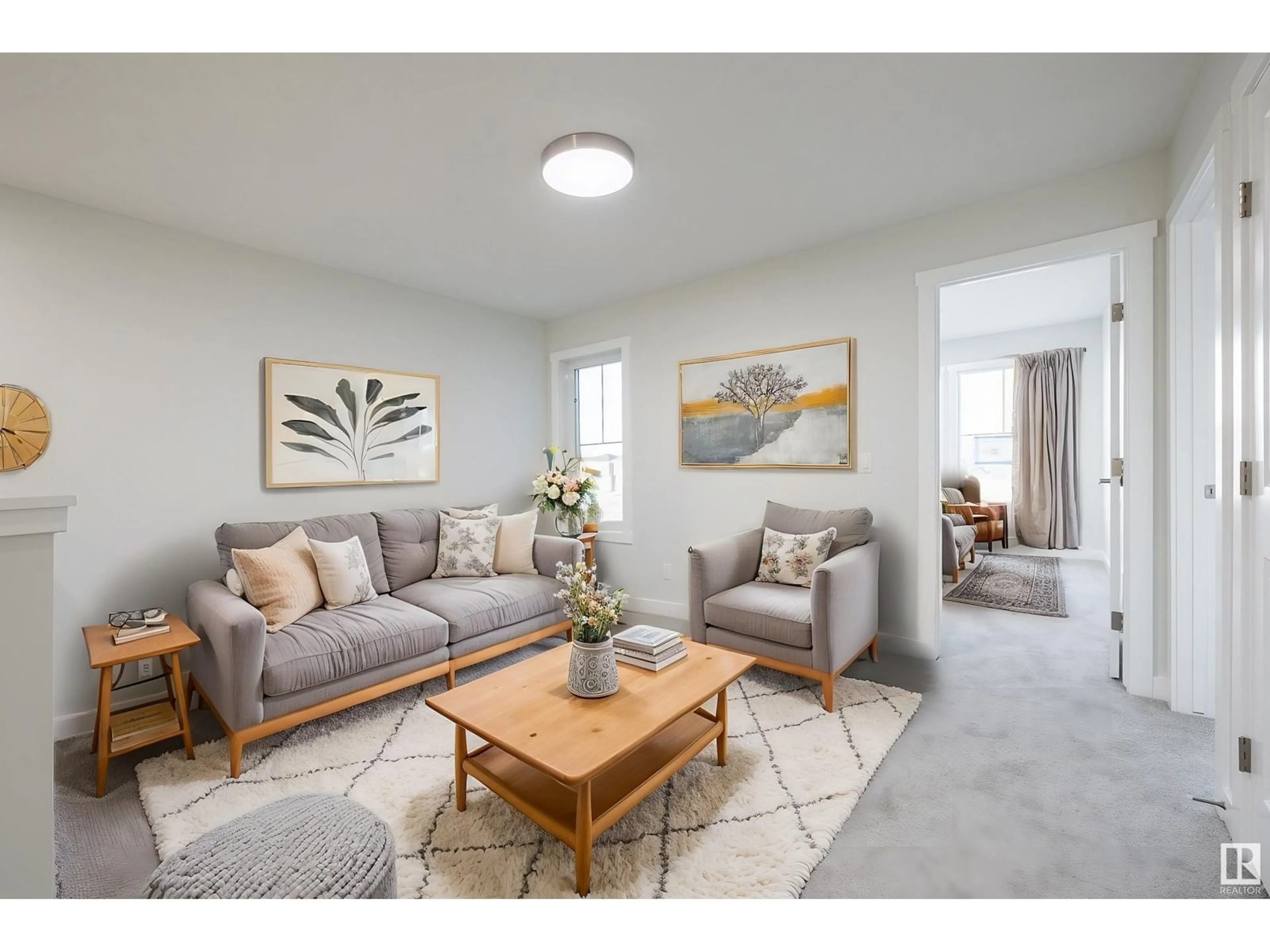 Living room with furniture, unknown for SW - 412 27 ST, Edmonton Alberta T6X3H9