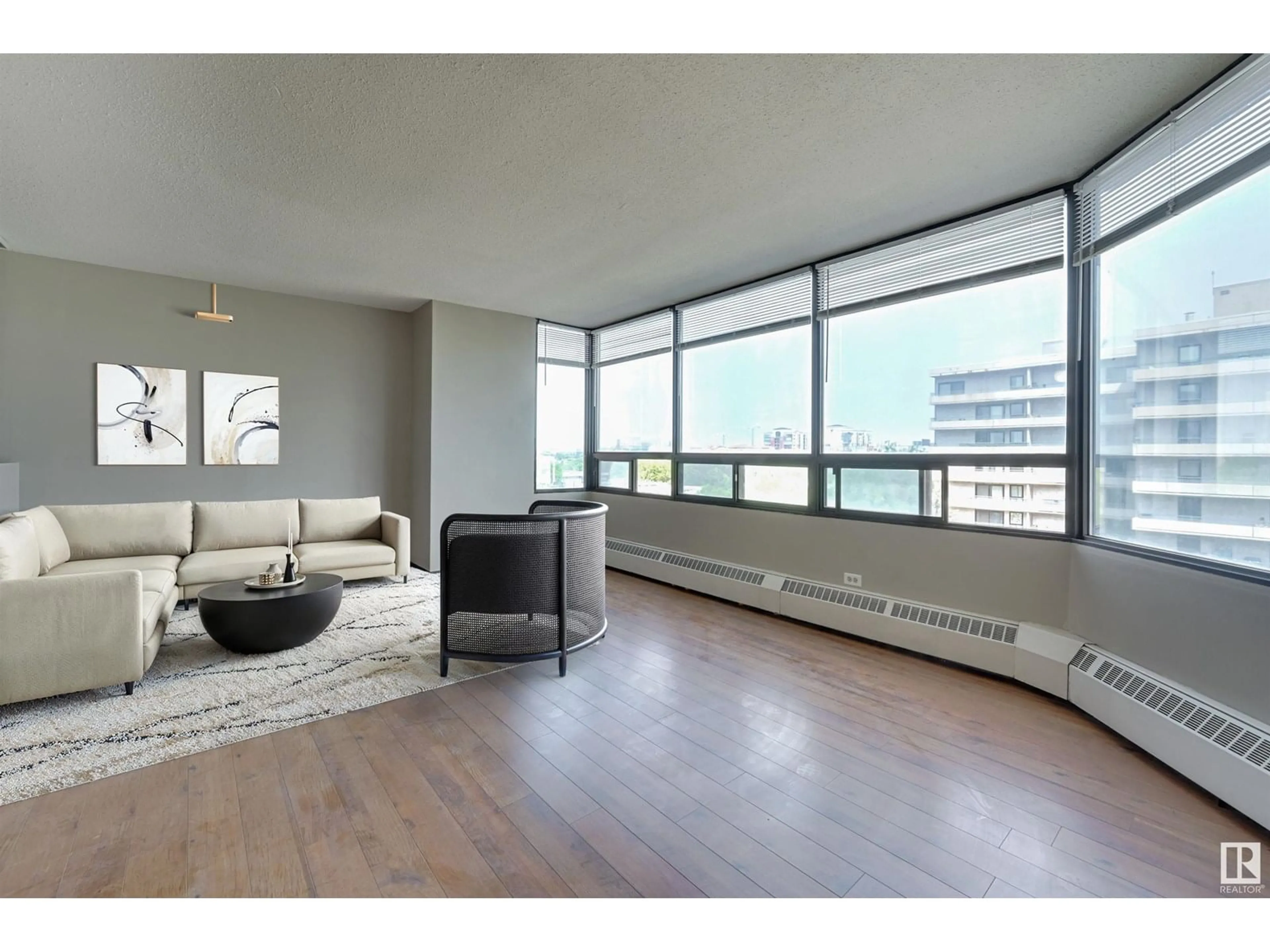 Living room with furniture, unknown for 719 10160 114 ST NW, Edmonton Alberta T5K2L2