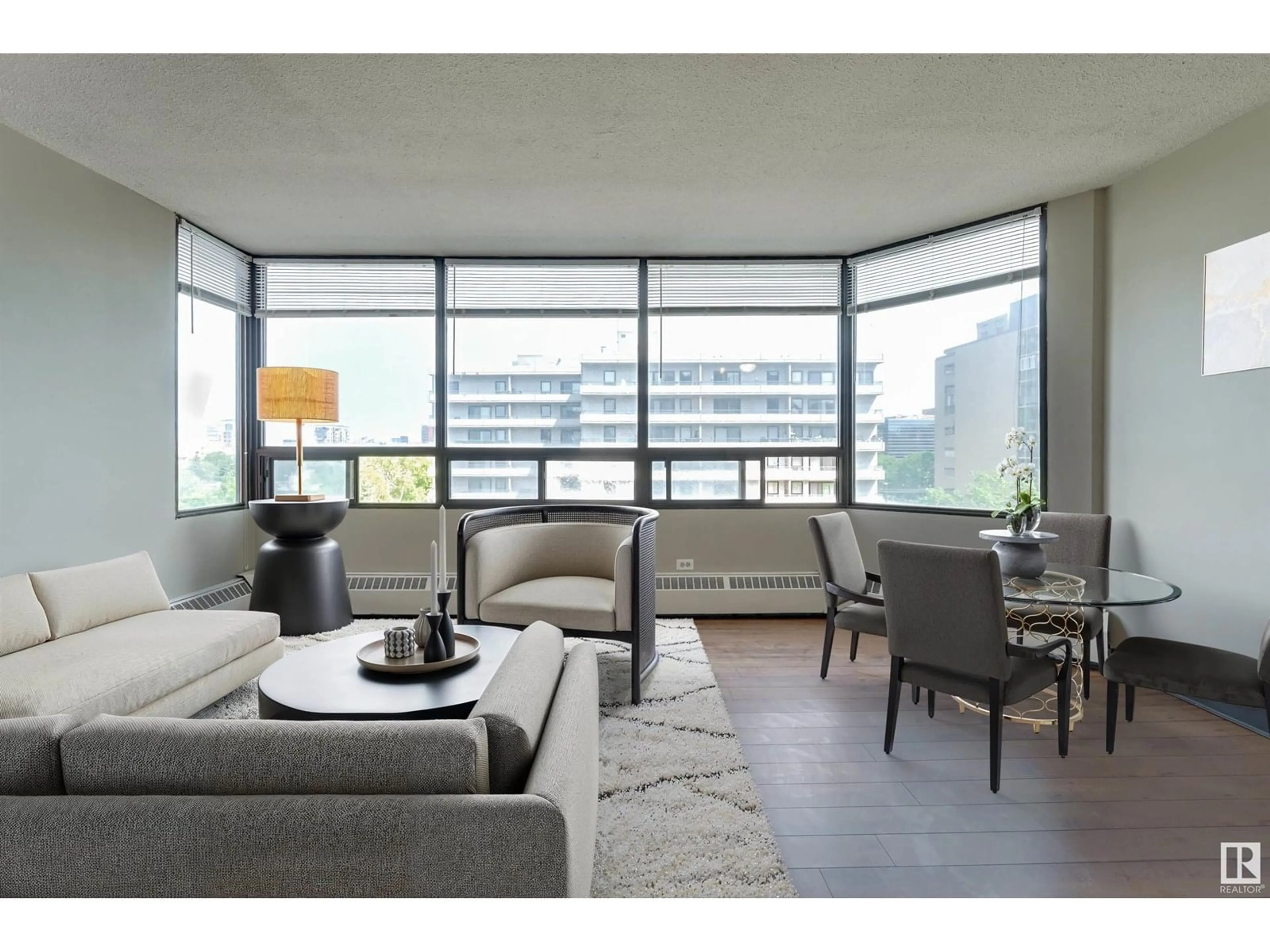 Living room with furniture, unknown for 719 10160 114 ST NW, Edmonton Alberta T5K2L2