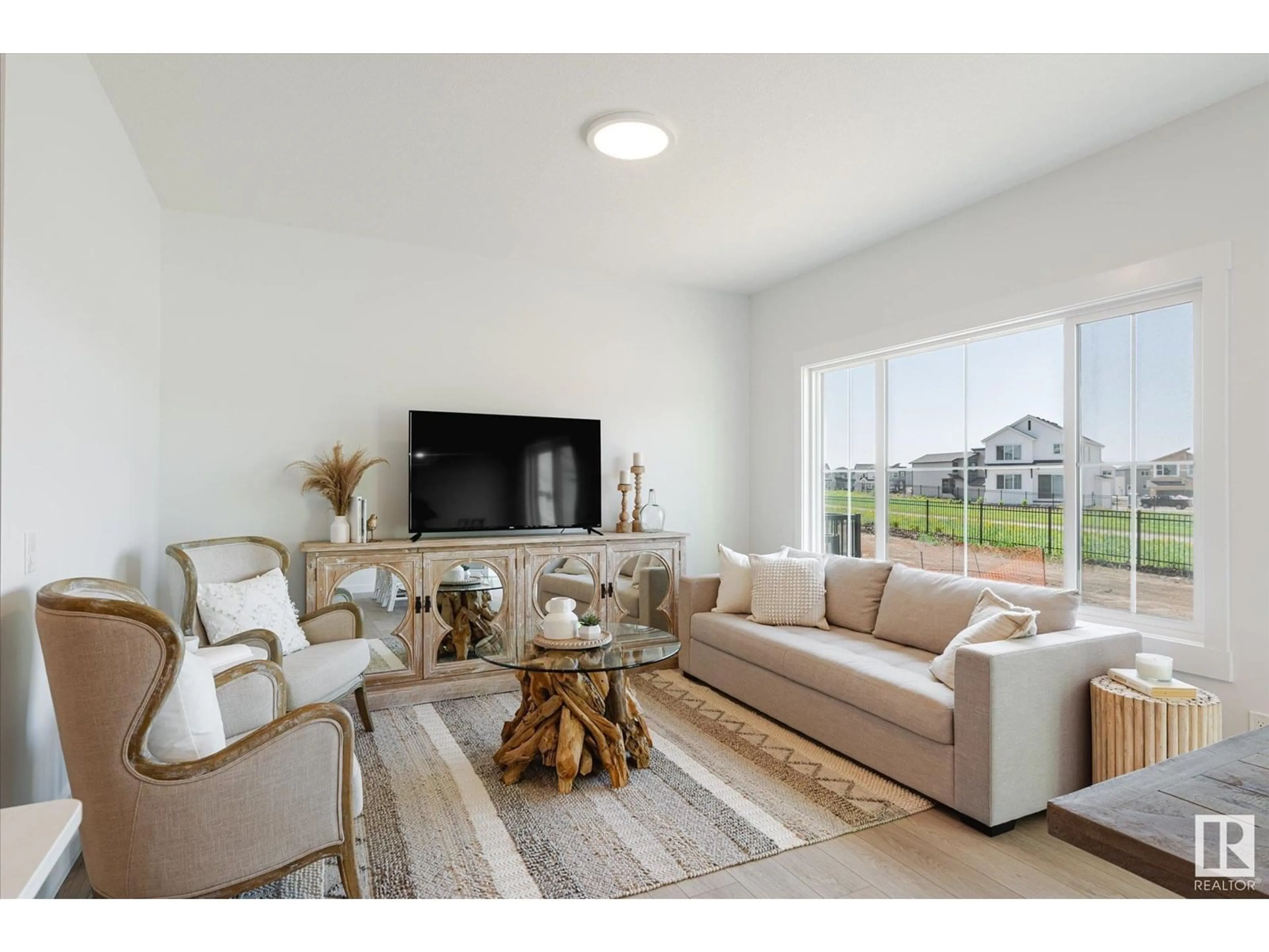 Living room with furniture, unknown for NW - 22635 90 AV, Edmonton Alberta T5T7X1