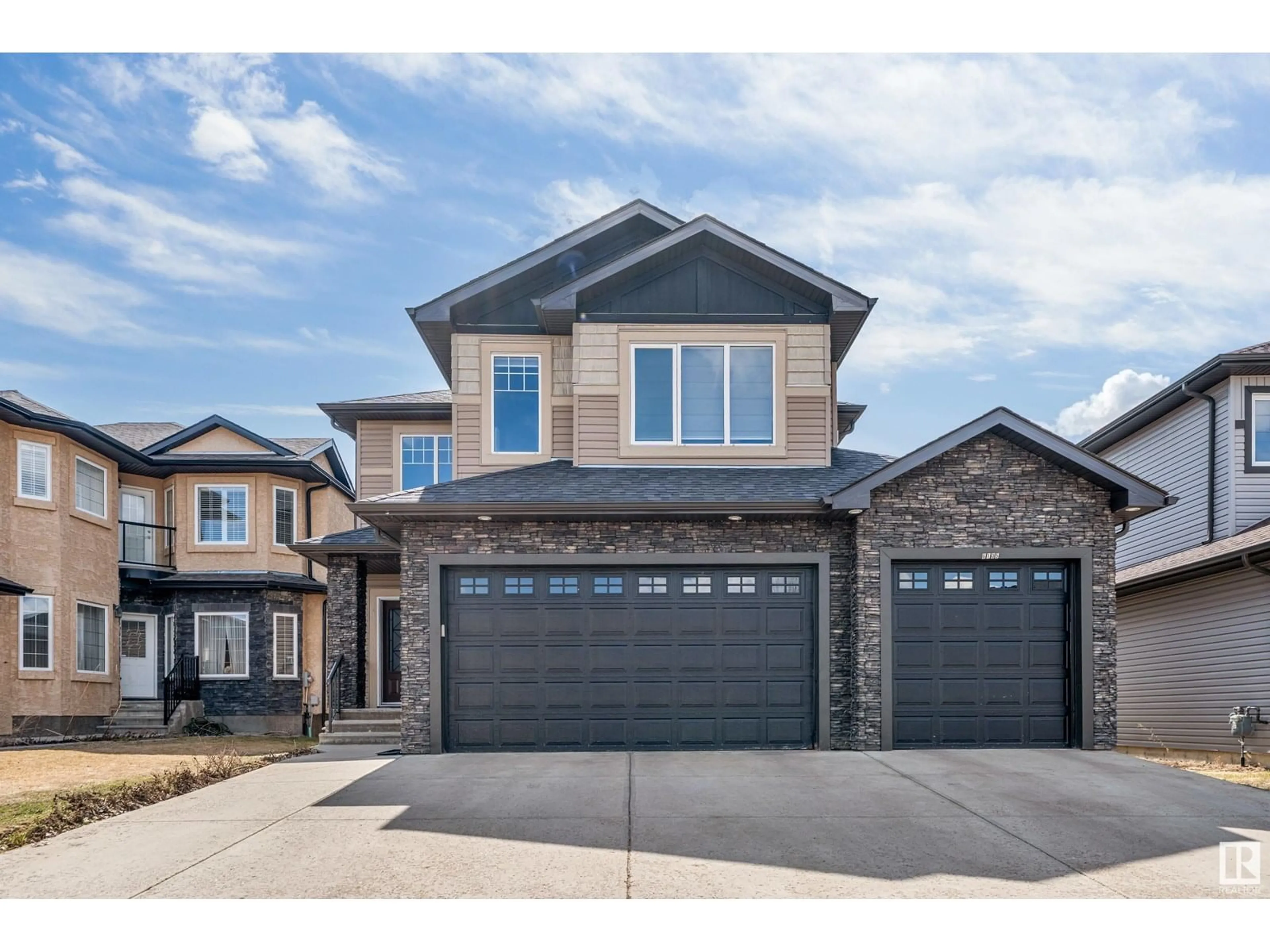 Home with brick exterior material, street for 6105 56 AV, Beaumont Alberta T4X0H3