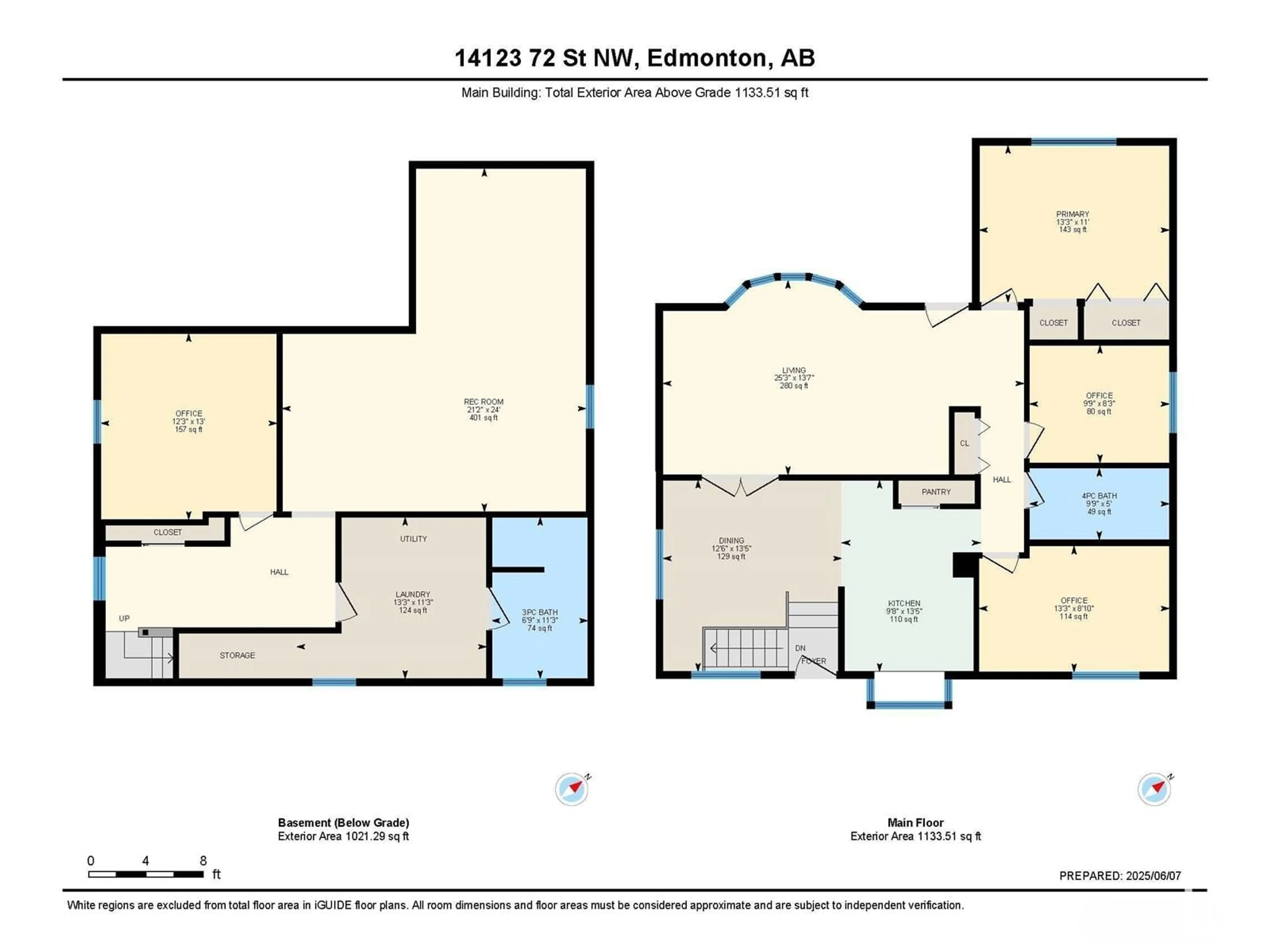 Floor plan for 14123 72 ST, Edmonton Alberta T5C0R4