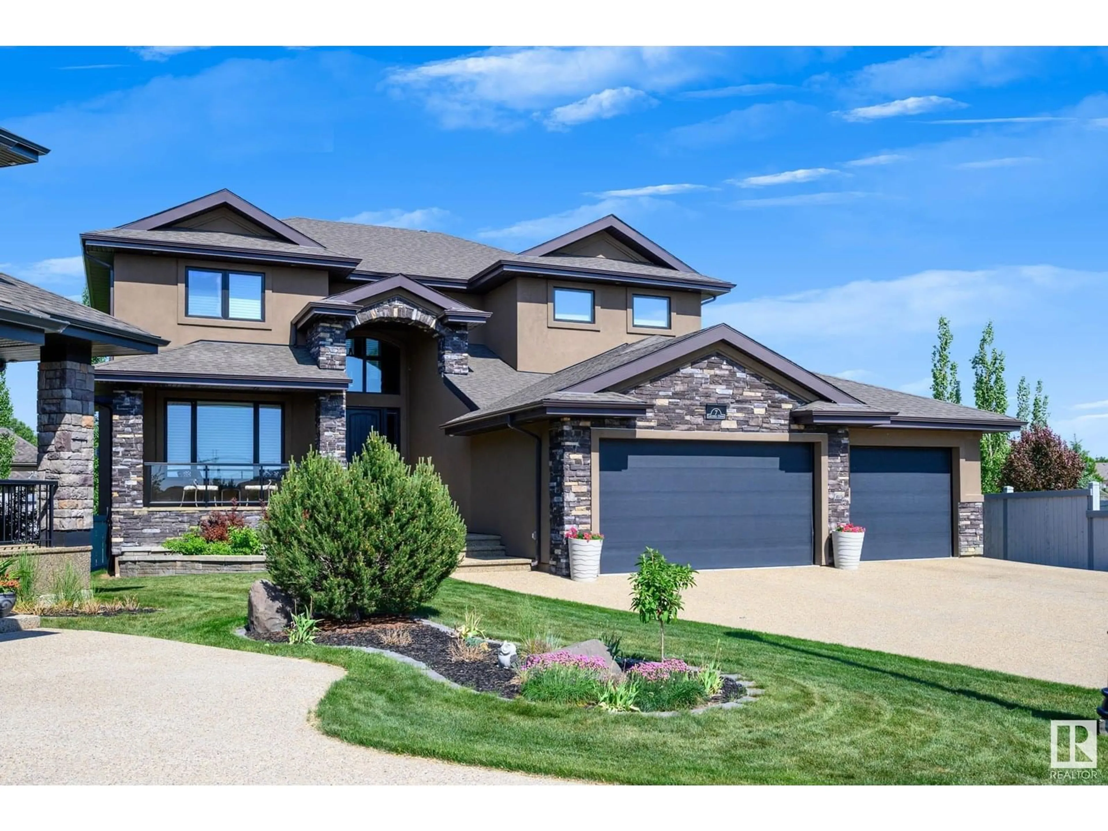 Home with brick exterior material, street for 7 LACROIX CL, St. Albert Alberta T8N4G8