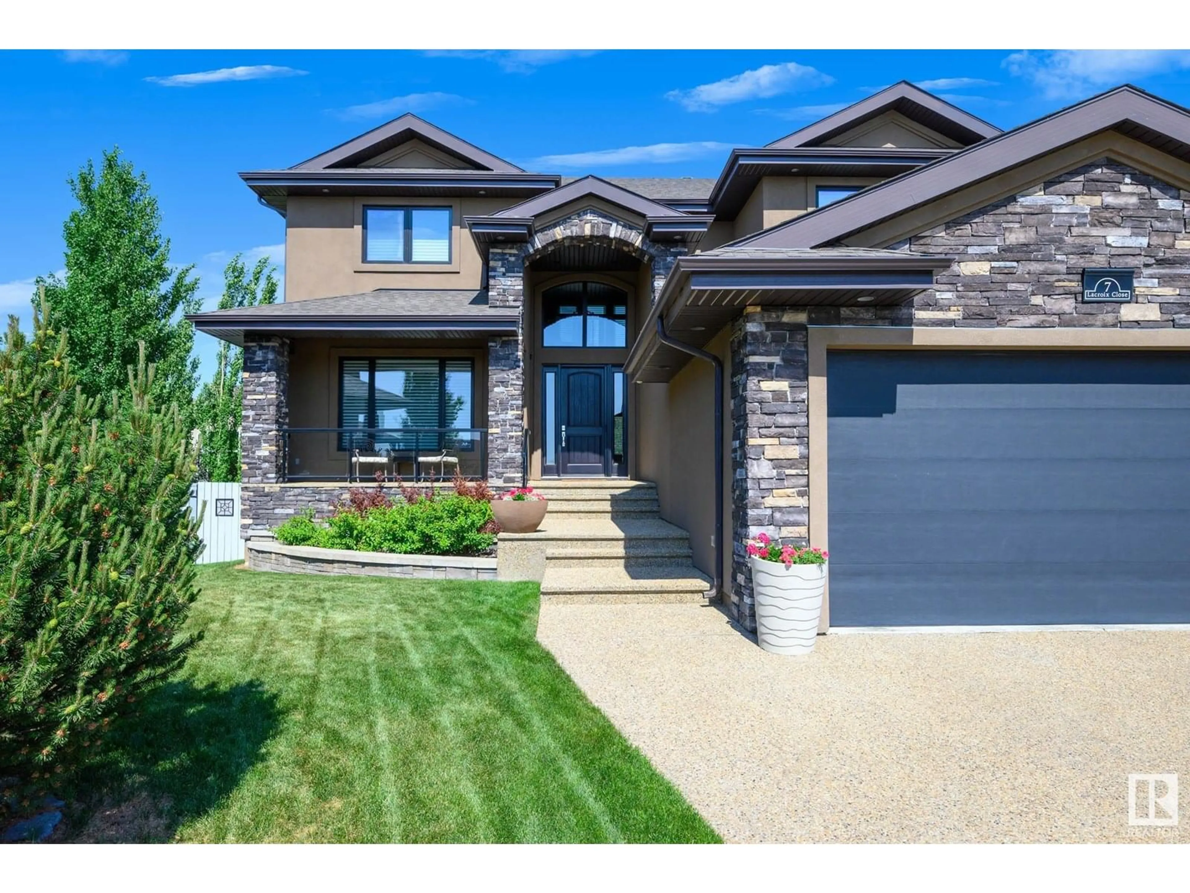 Home with brick exterior material, street for 7 LACROIX CL, St. Albert Alberta T8N4G8