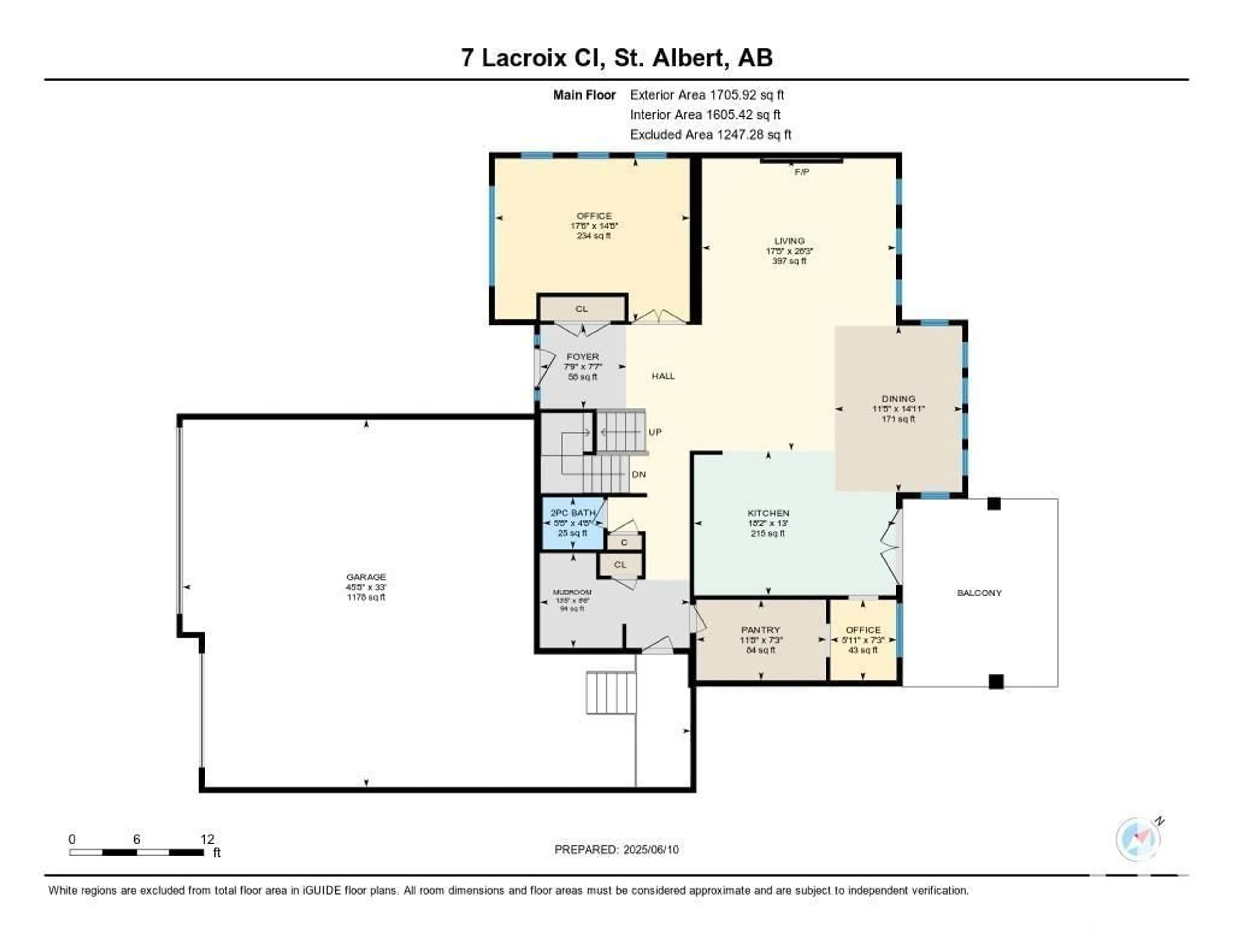 Floor plan for 7 LACROIX CL, St. Albert Alberta T8N4G8