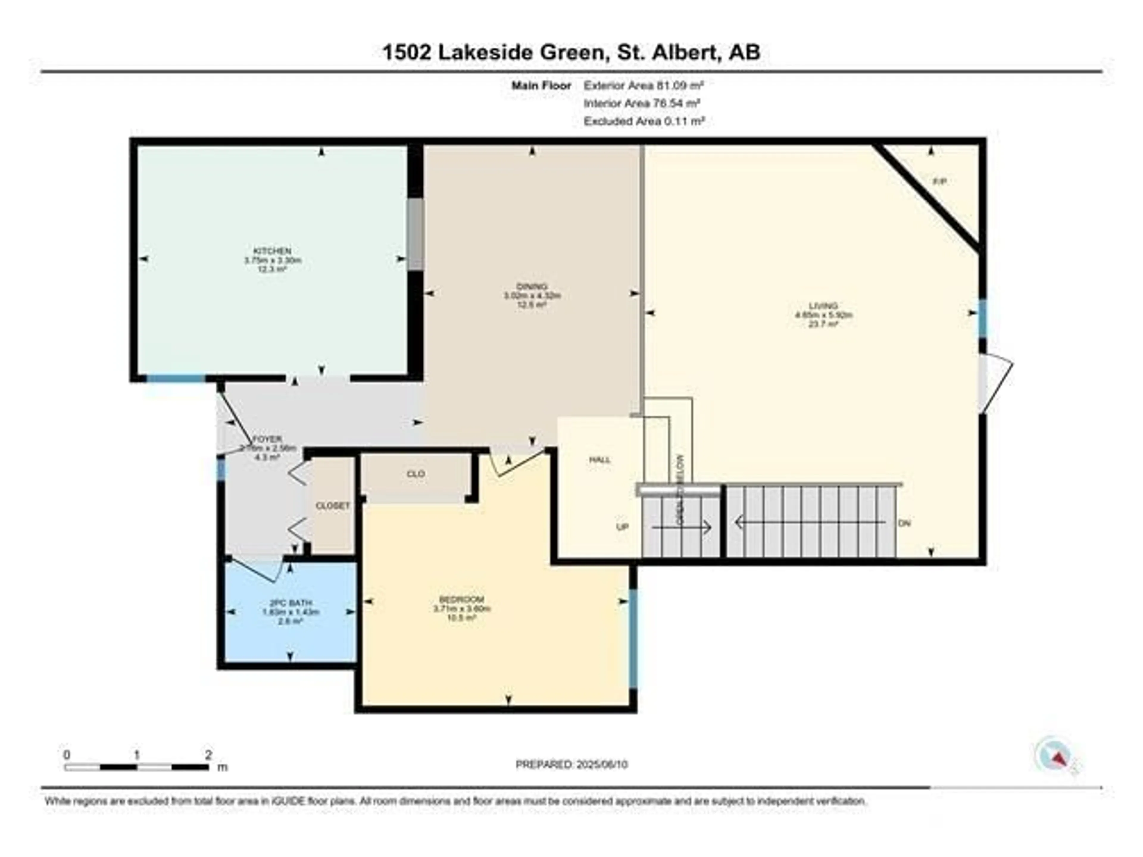 Floor plan for 1502 LAKESIDE GR, St. Albert Alberta T8N3T3