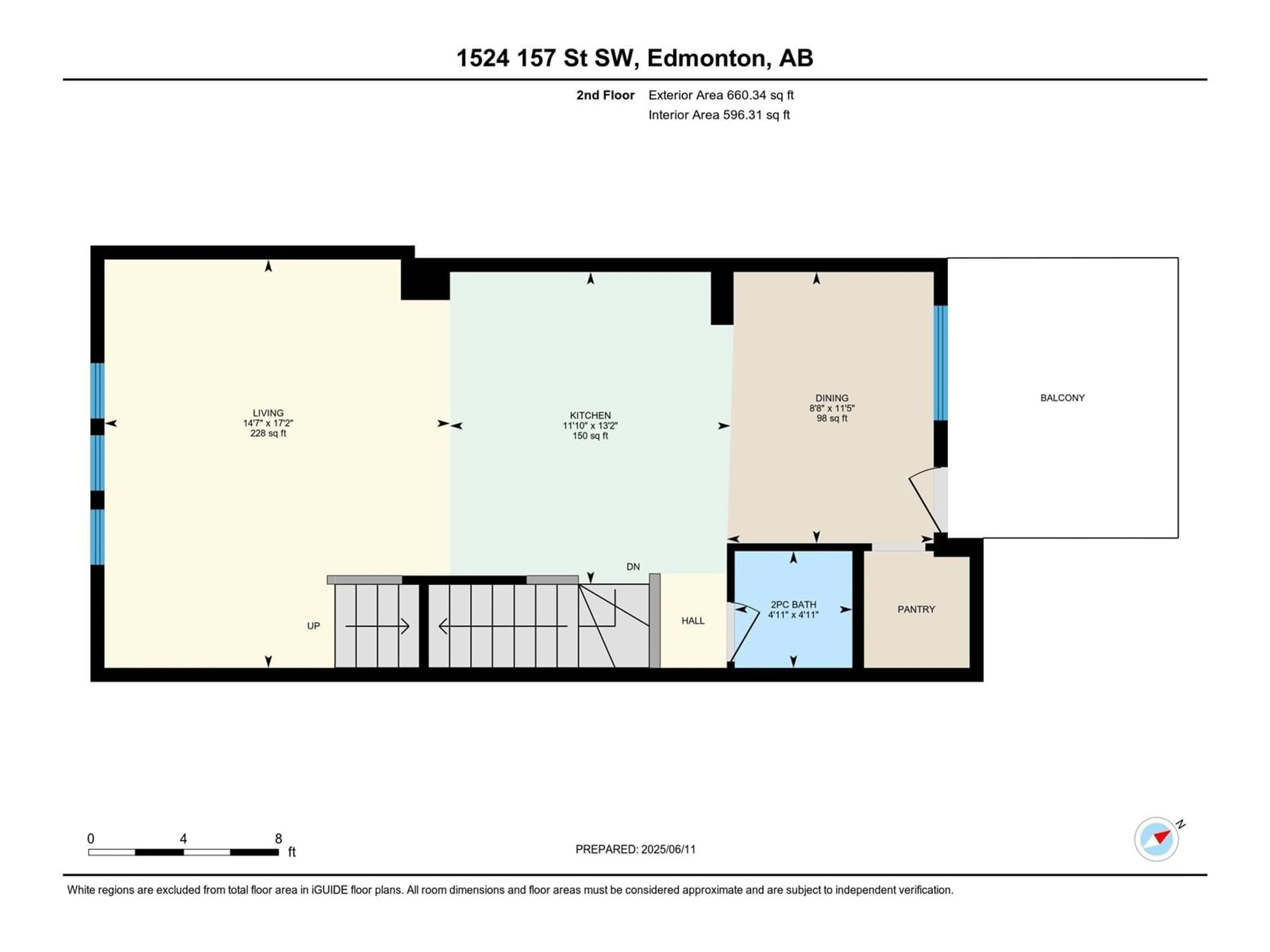 Floor plan for SW - 1524 157 ST, Edmonton Alberta T6W4J8