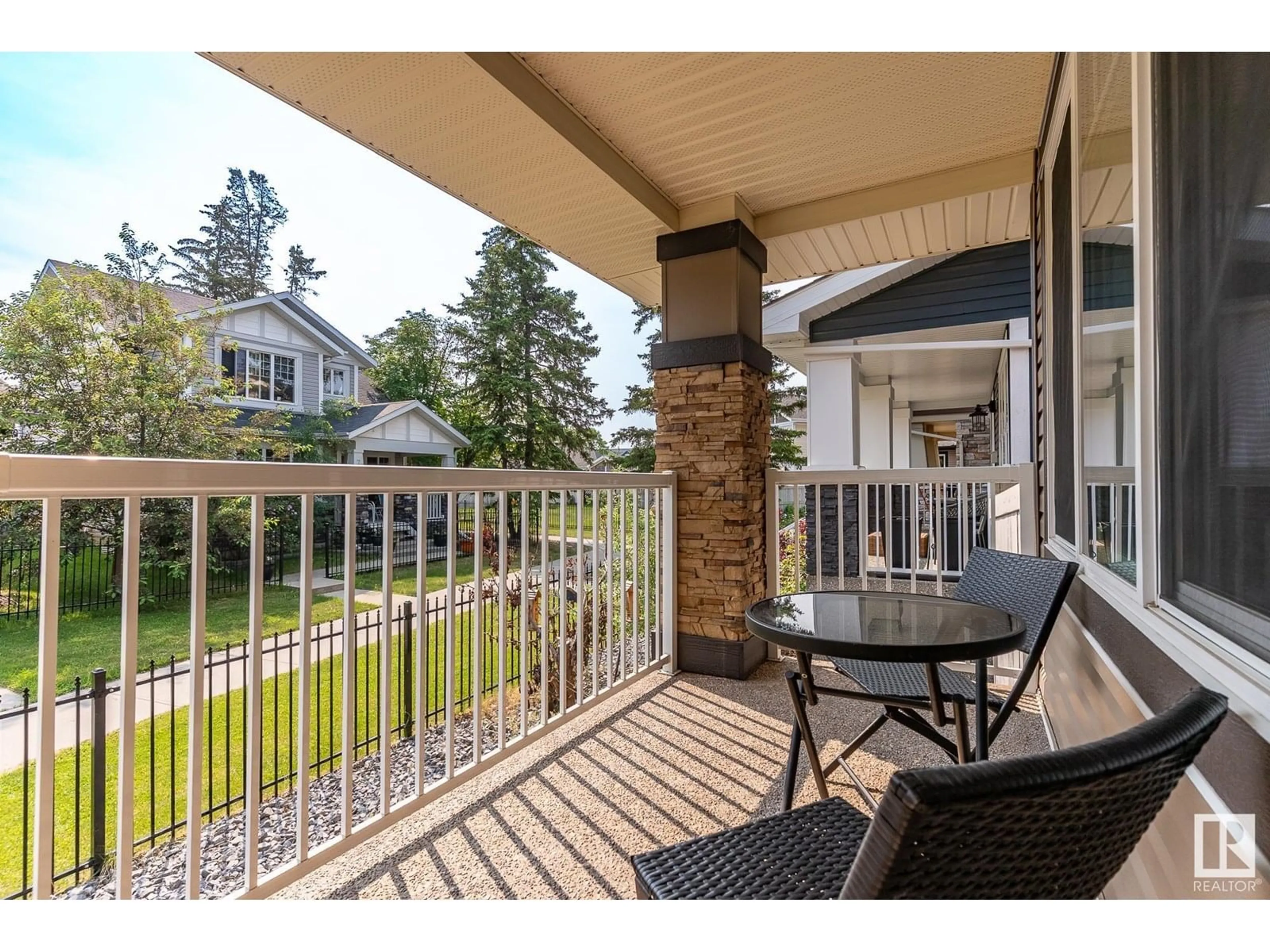 Patio, water/lake/river/ocean view for 756 DECOTEAU WY, Edmonton Alberta T5E6N1