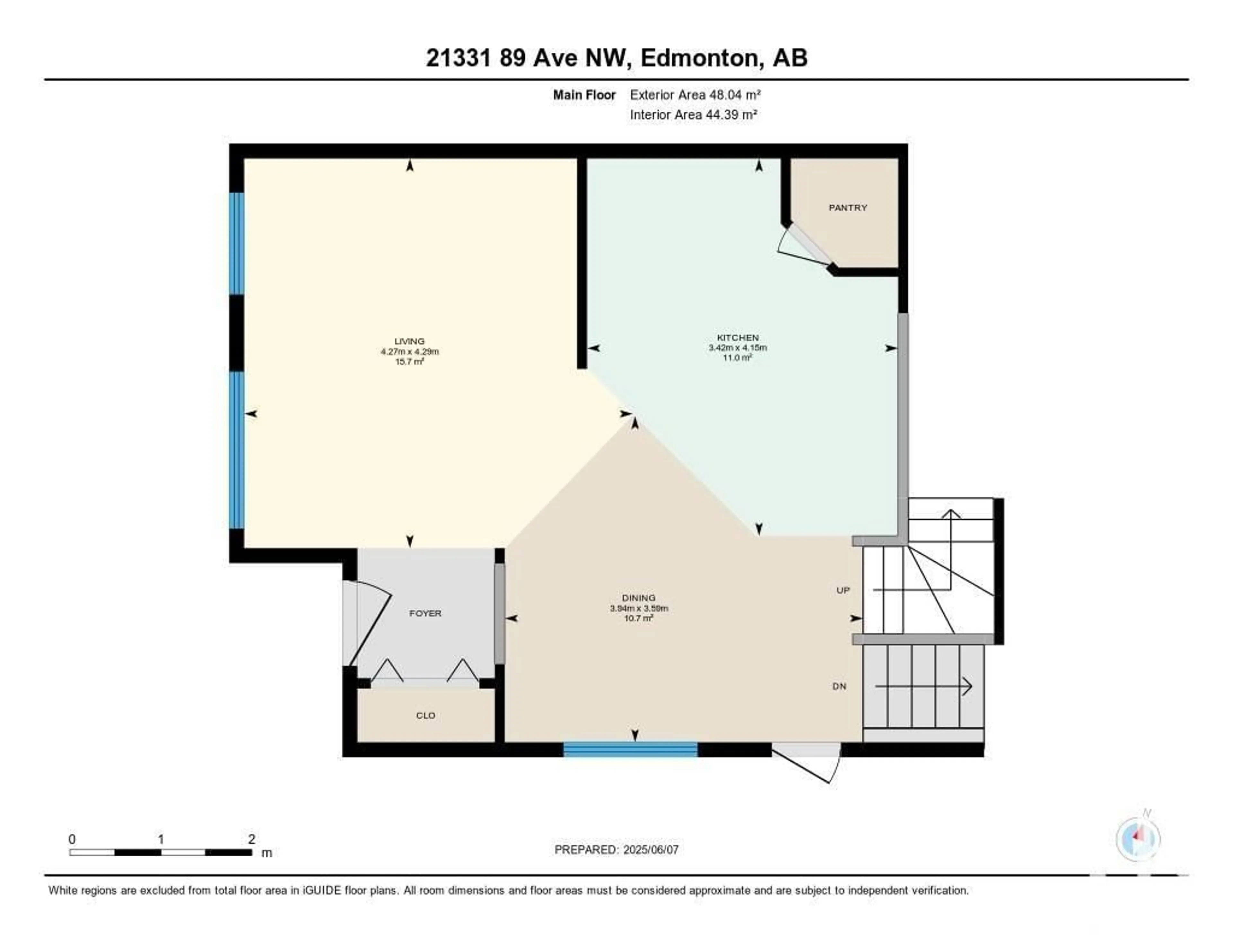 Floor plan for NW - 21331 89 AV, Edmonton Alberta T5T6V4