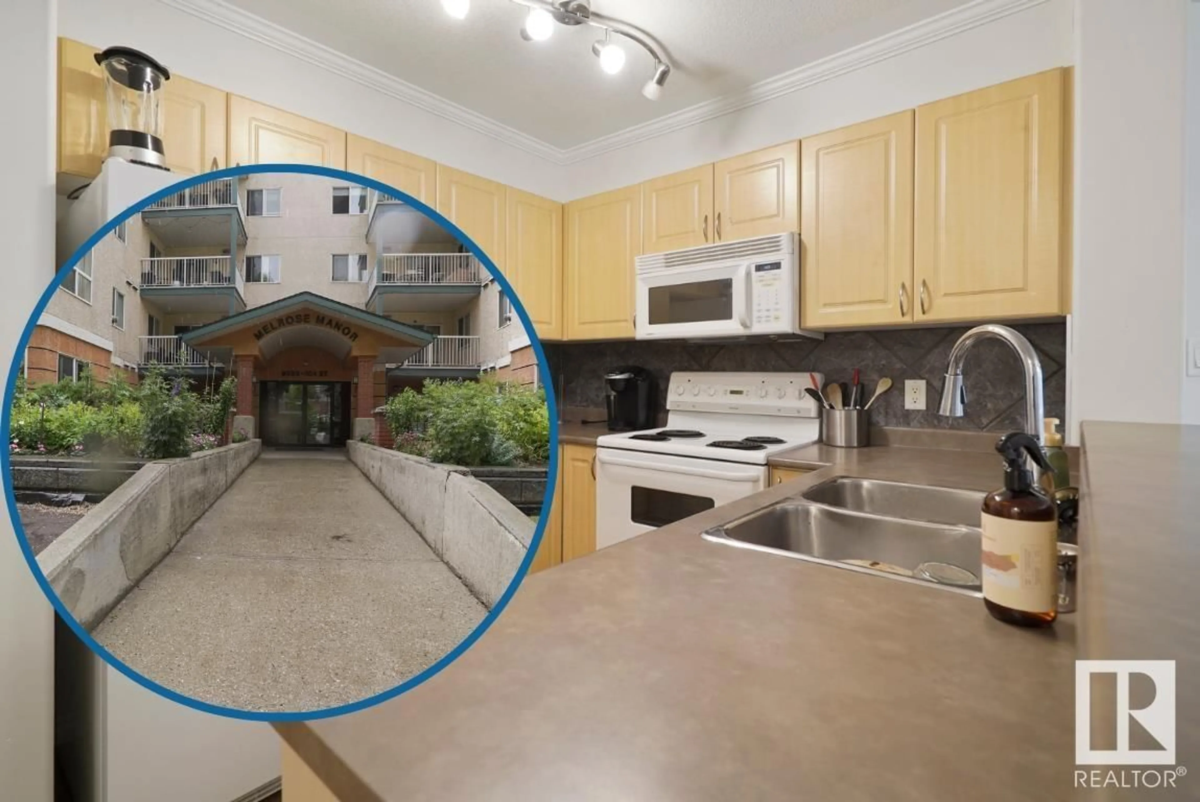 Open concept kitchen, unknown for #102 - 9938 104 ST NW, Edmonton Alberta T5K2X7