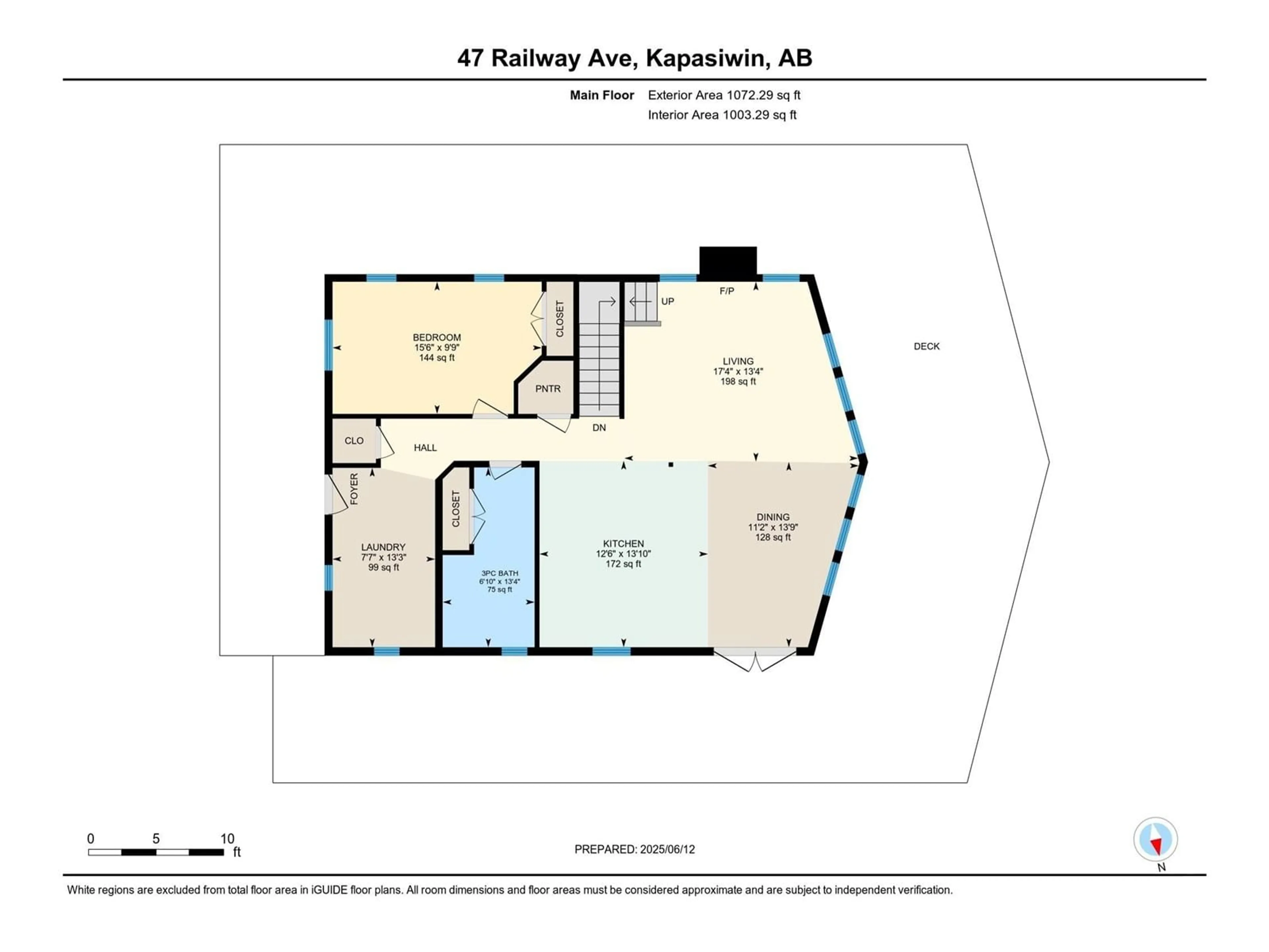 Floor plan for 47 RAILWAY AV, Rural Parkland County Alberta T0E2Y0