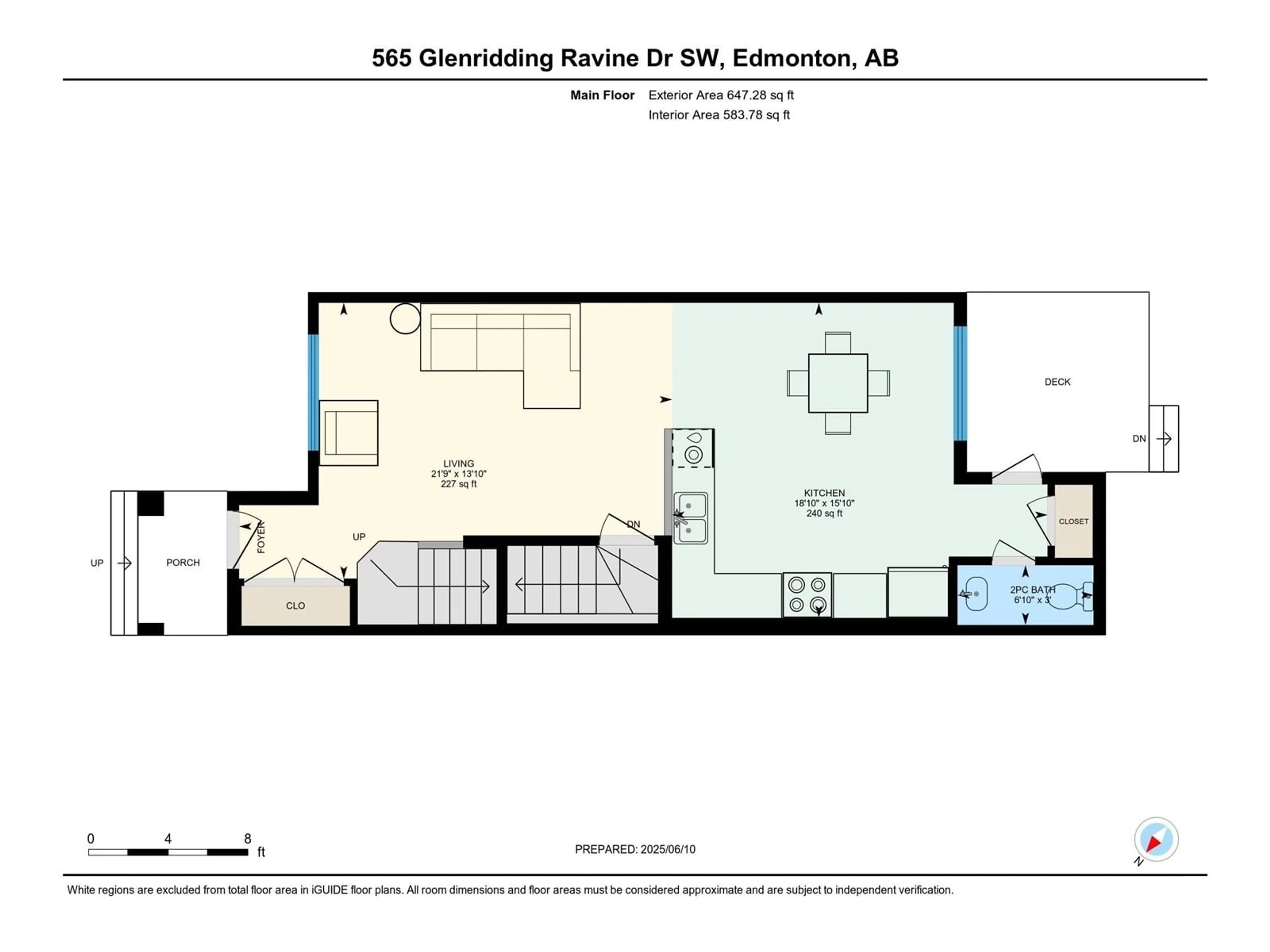 Floor plan for 565 GLENRIDDING RAVINE DR, Edmonton Alberta T6W4P1