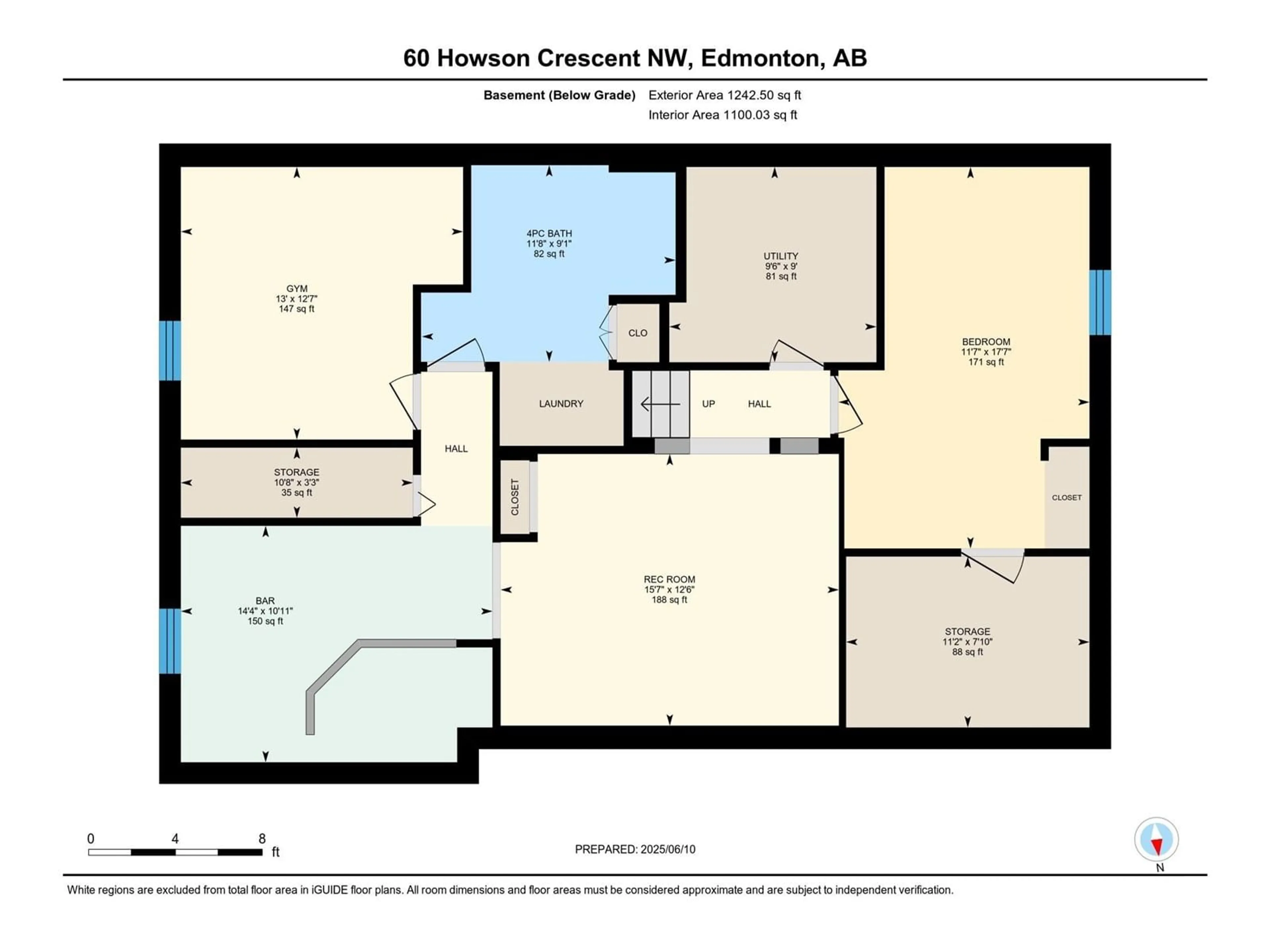 Floor plan for 60 HOWSON CR, Edmonton Alberta T5A4T6