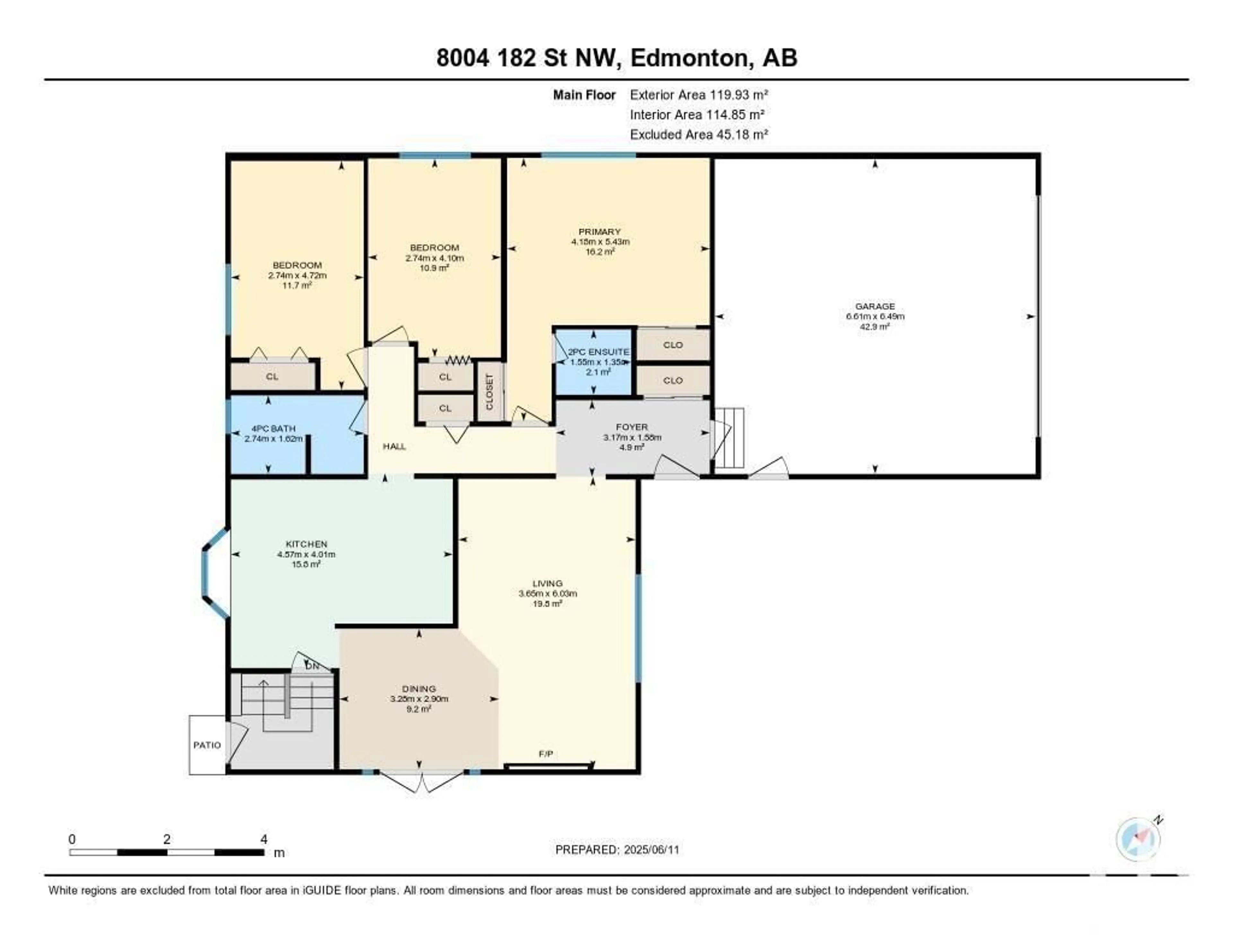 Floor plan for NW - 8004 182 ST, Edmonton Alberta T5T0Z8