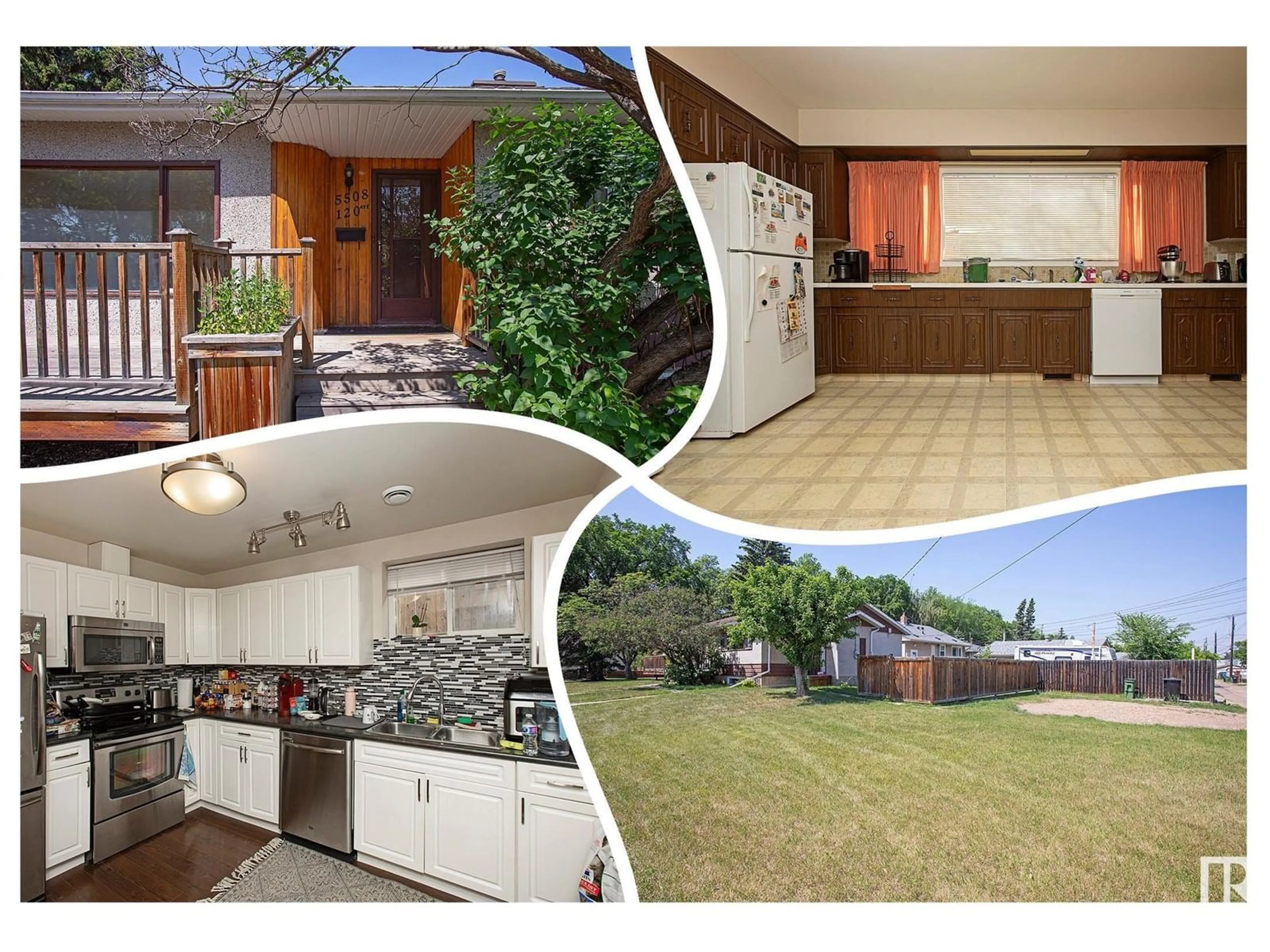 A pic from outside/outdoor area/front of a property/back of a property/a pic from drone, unknown for NW - 5508 120 AV, Edmonton Alberta T5W1L3