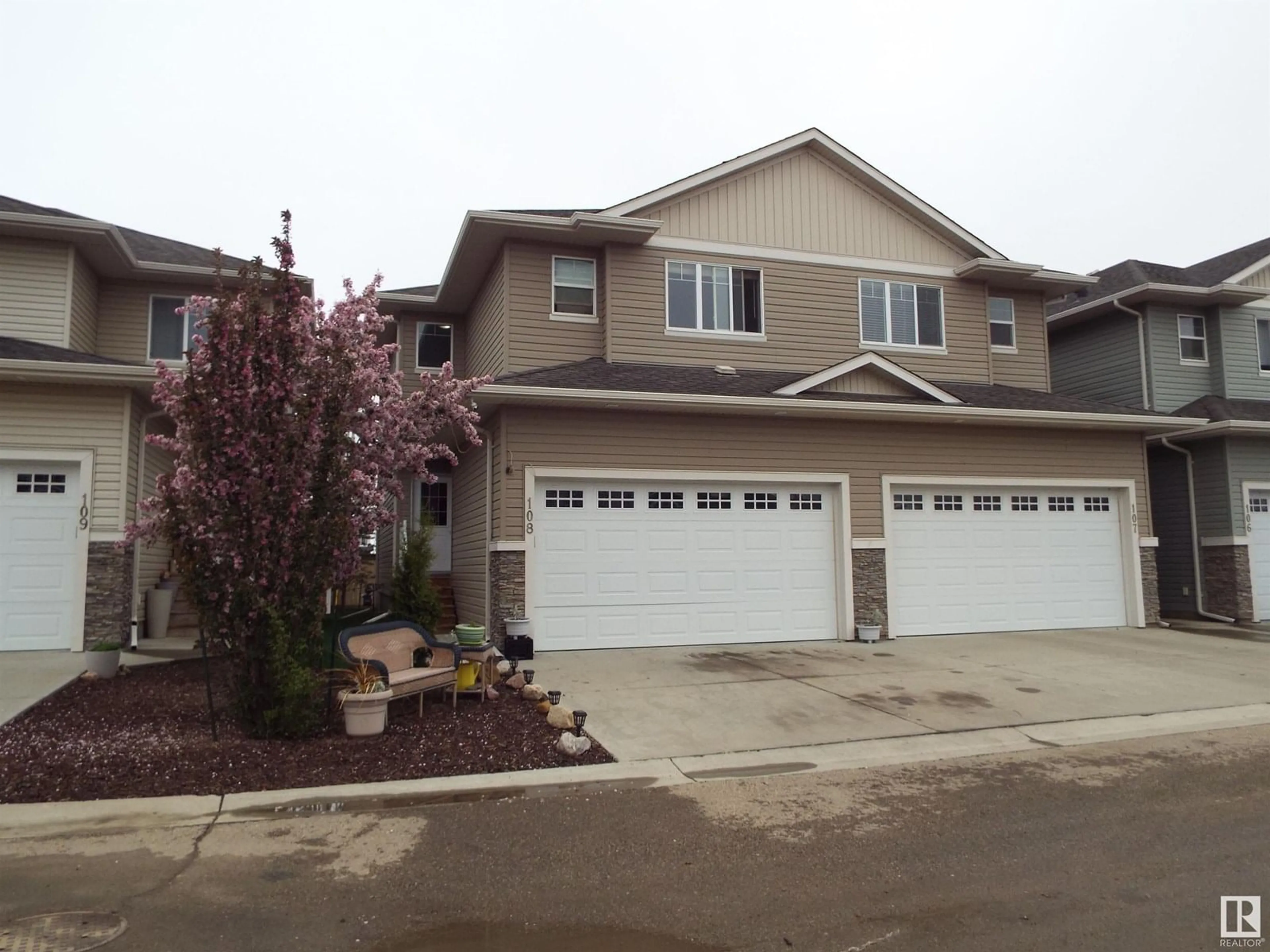 Home with vinyl exterior material, street for #108 - 300 AWENTIA DR, Leduc Alberta T9E2X2