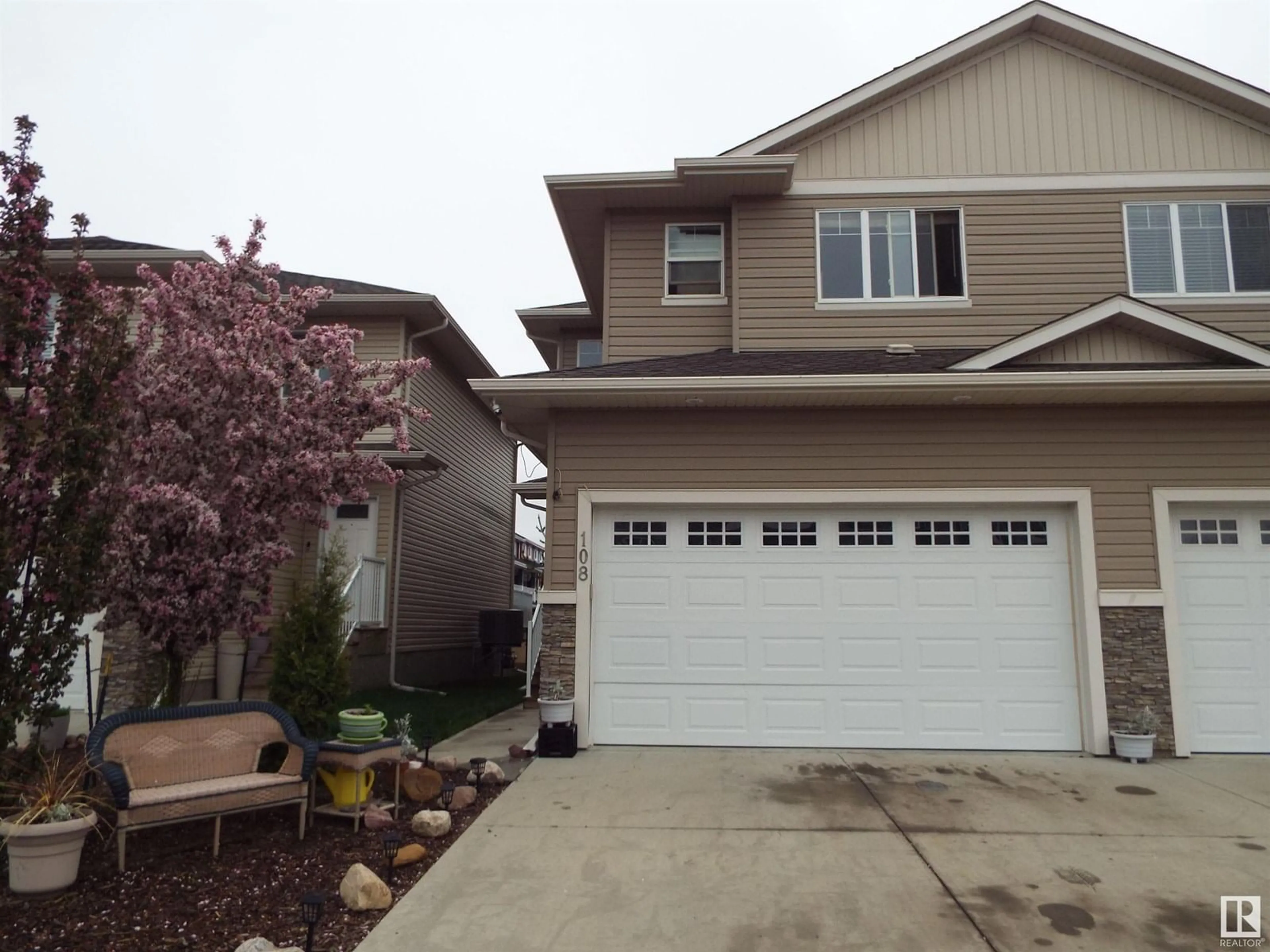 Home with vinyl exterior material, street for #108 - 300 AWENTIA DR, Leduc Alberta T9E2X2