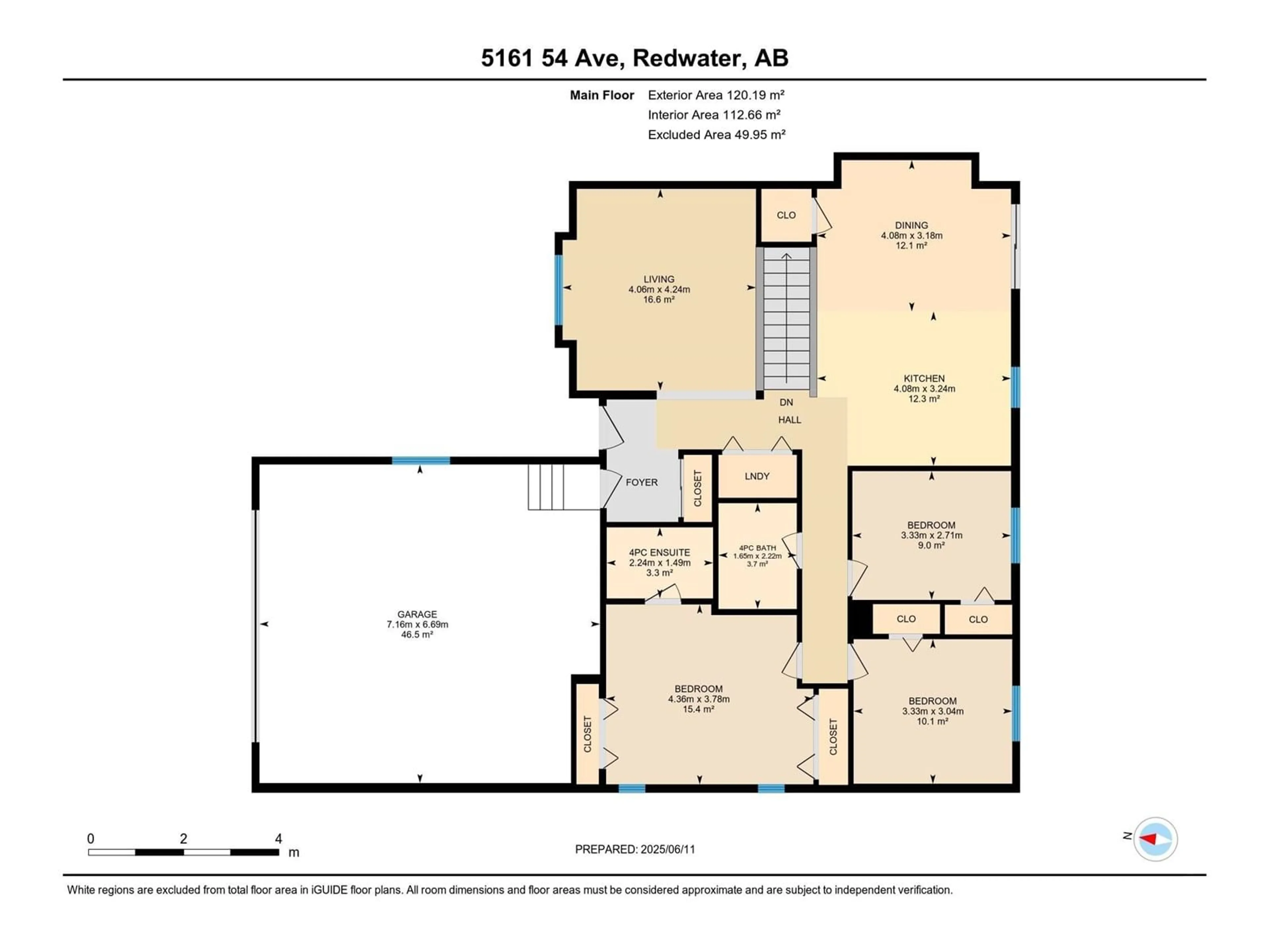 Floor plan for 5161 54 AV, Redwater Alberta T0A2W0