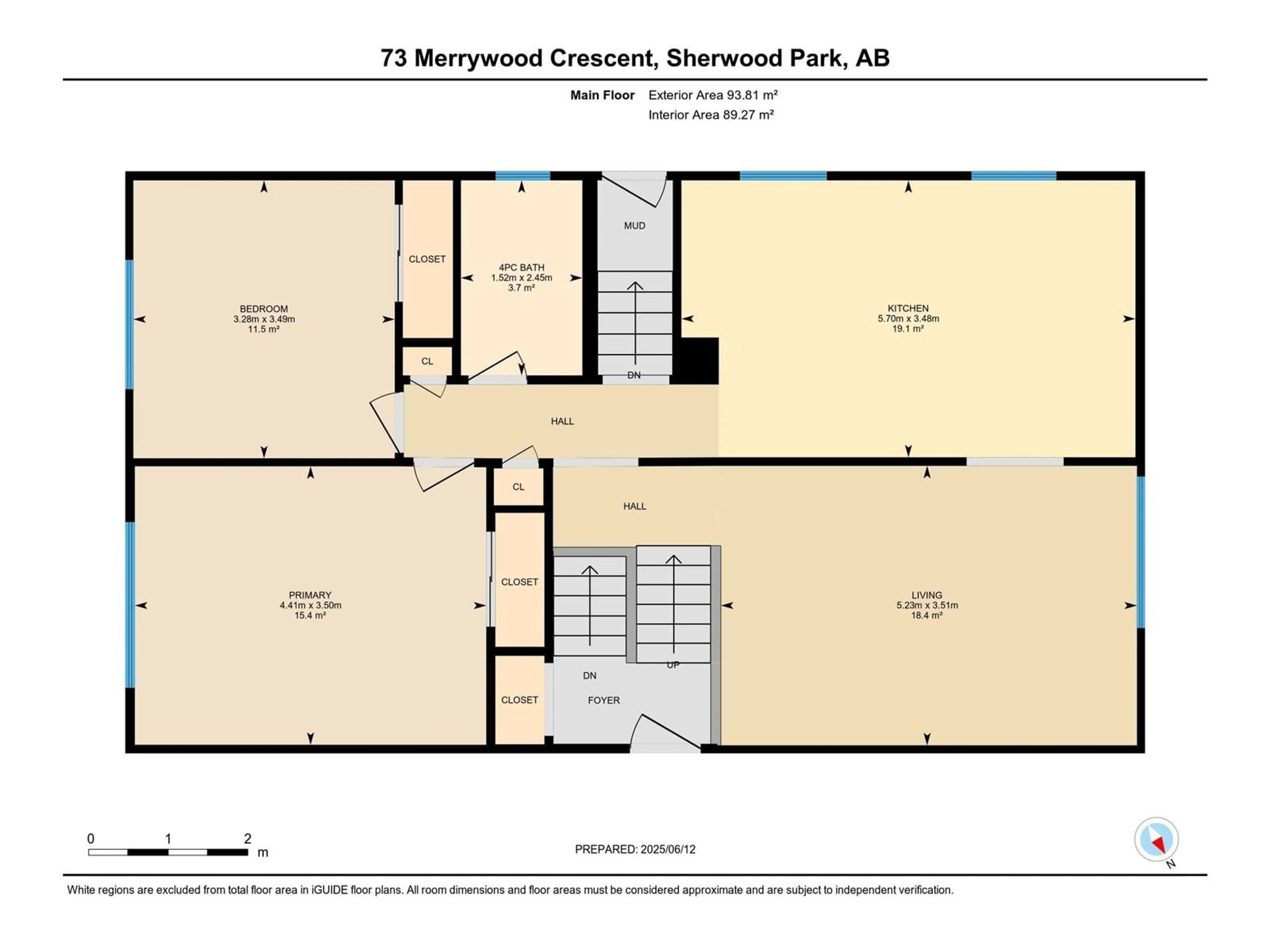 Floor plan for 73 MERRYWOOD CR, Sherwood Park Alberta T0A0M8