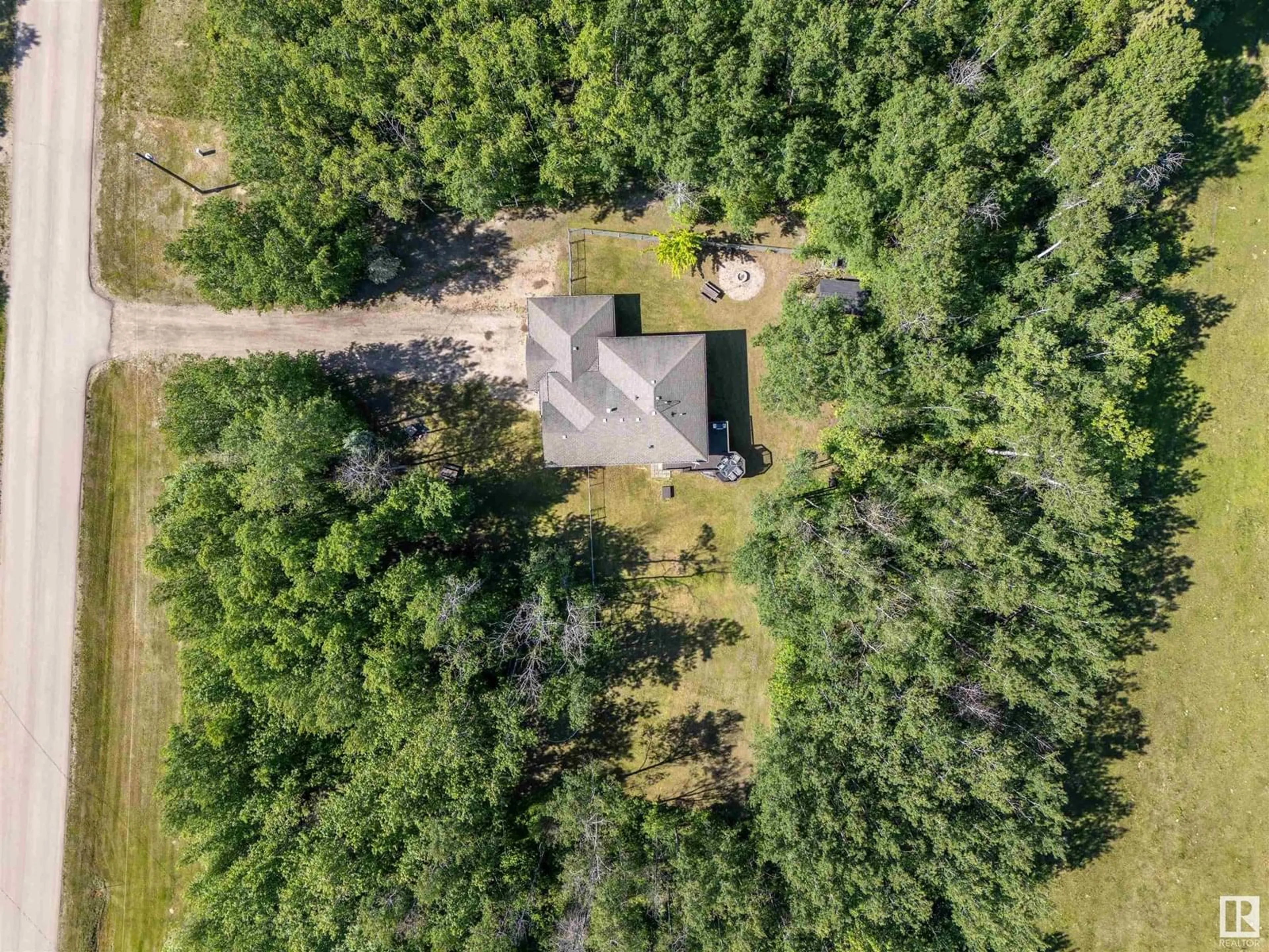 A pic from outside/outdoor area/front of a property/back of a property/a pic from drone, forest/trees view for 46 62331 RGE RD 411A, Rural Bonnyville M.D. Alberta T0A0T0