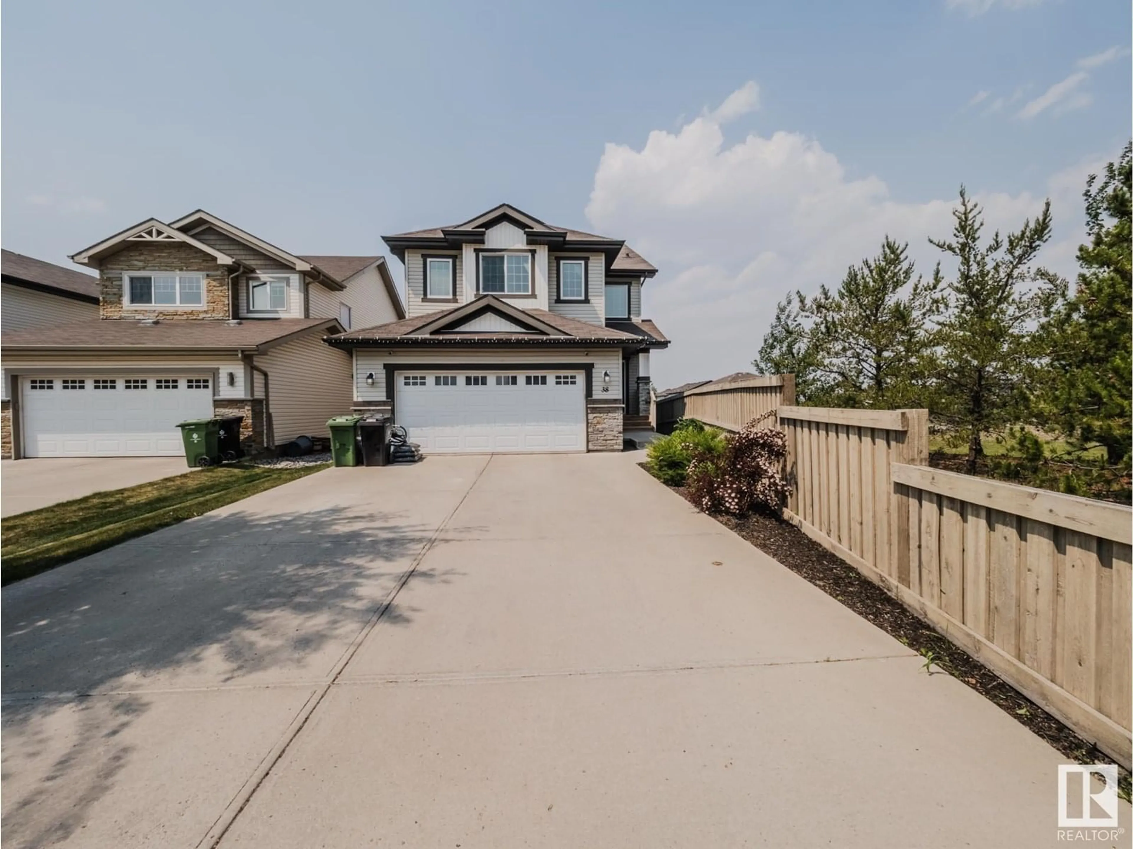 A pic from outside/outdoor area/front of a property/back of a property/a pic from drone, street for 38 SEDONA PLACE, Fort Saskatchewan Alberta T8L0N7